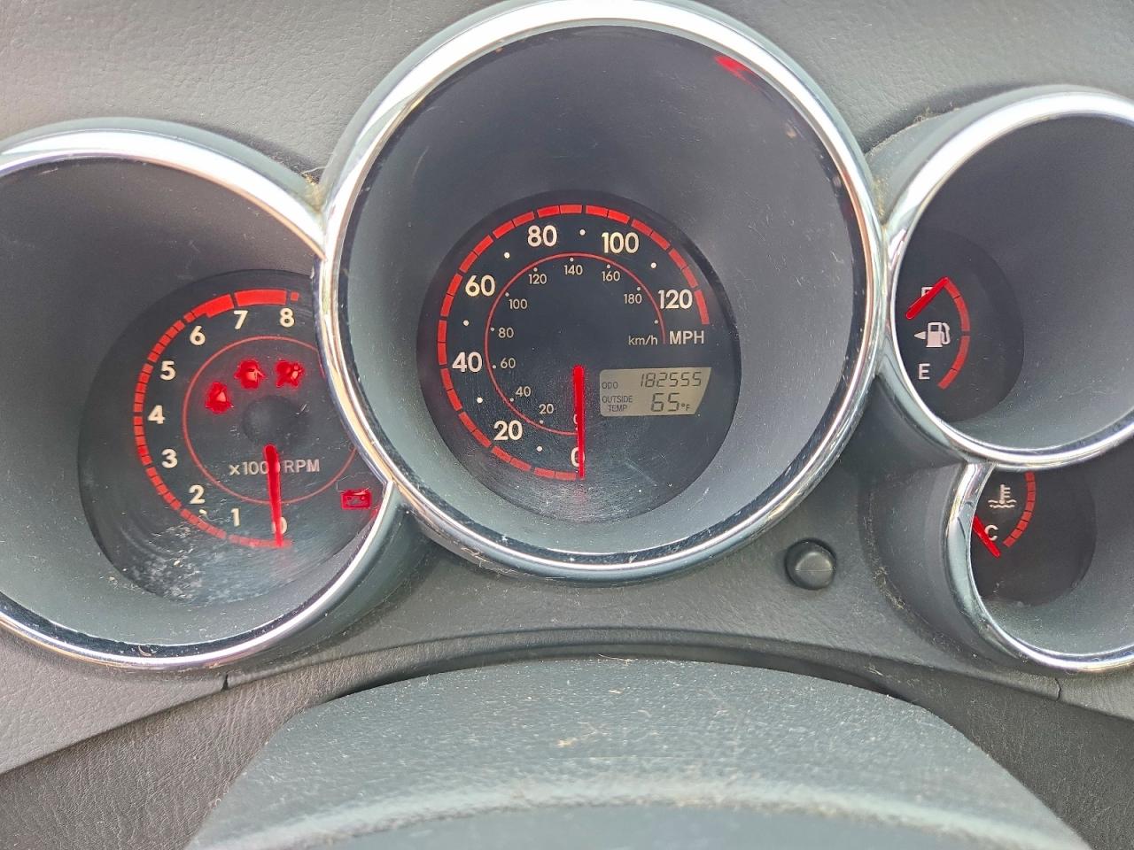 2005 Pontiac Vibe Red vin: 5Y2SL63875Z456536