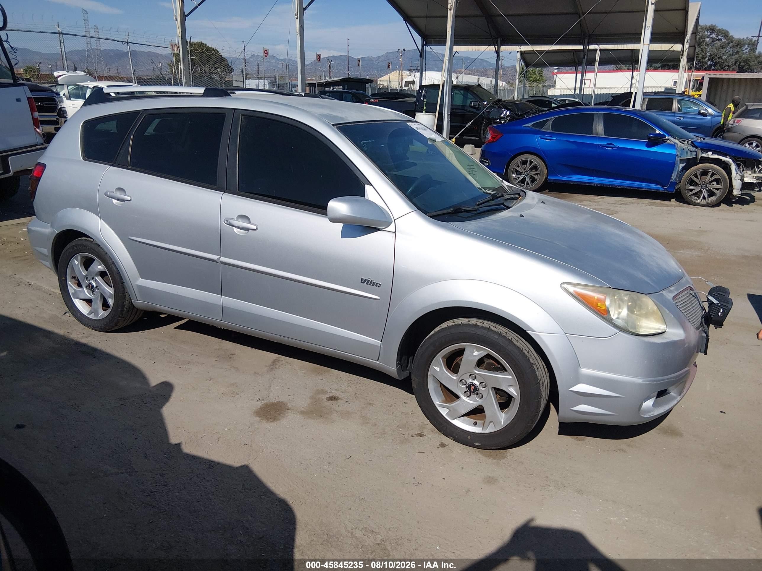 2005 Pontiac Vibe   Silver vin: 5Y2SL63875Z459047