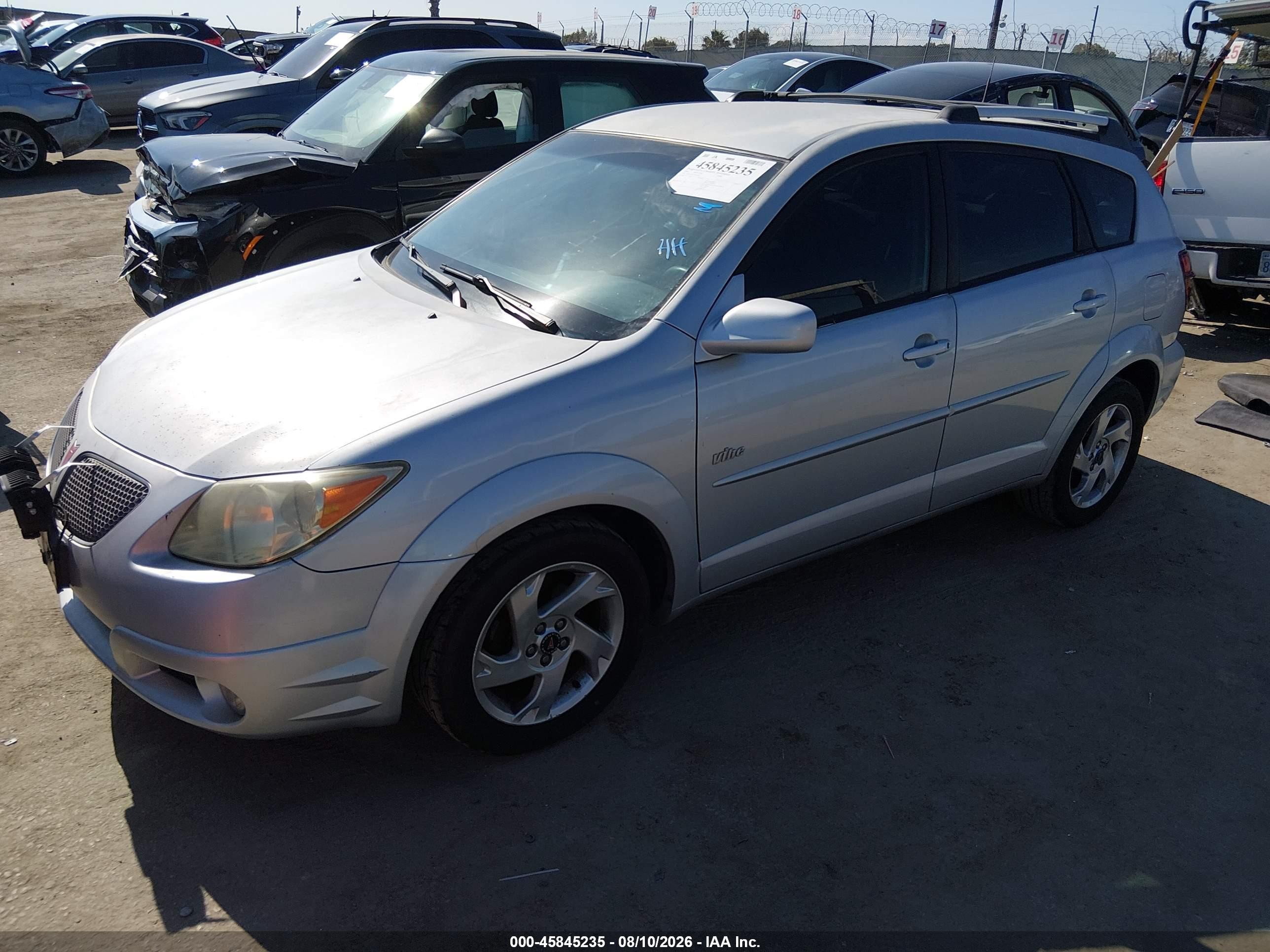 2005 Pontiac Vibe   Silver vin: 5Y2SL63875Z459047