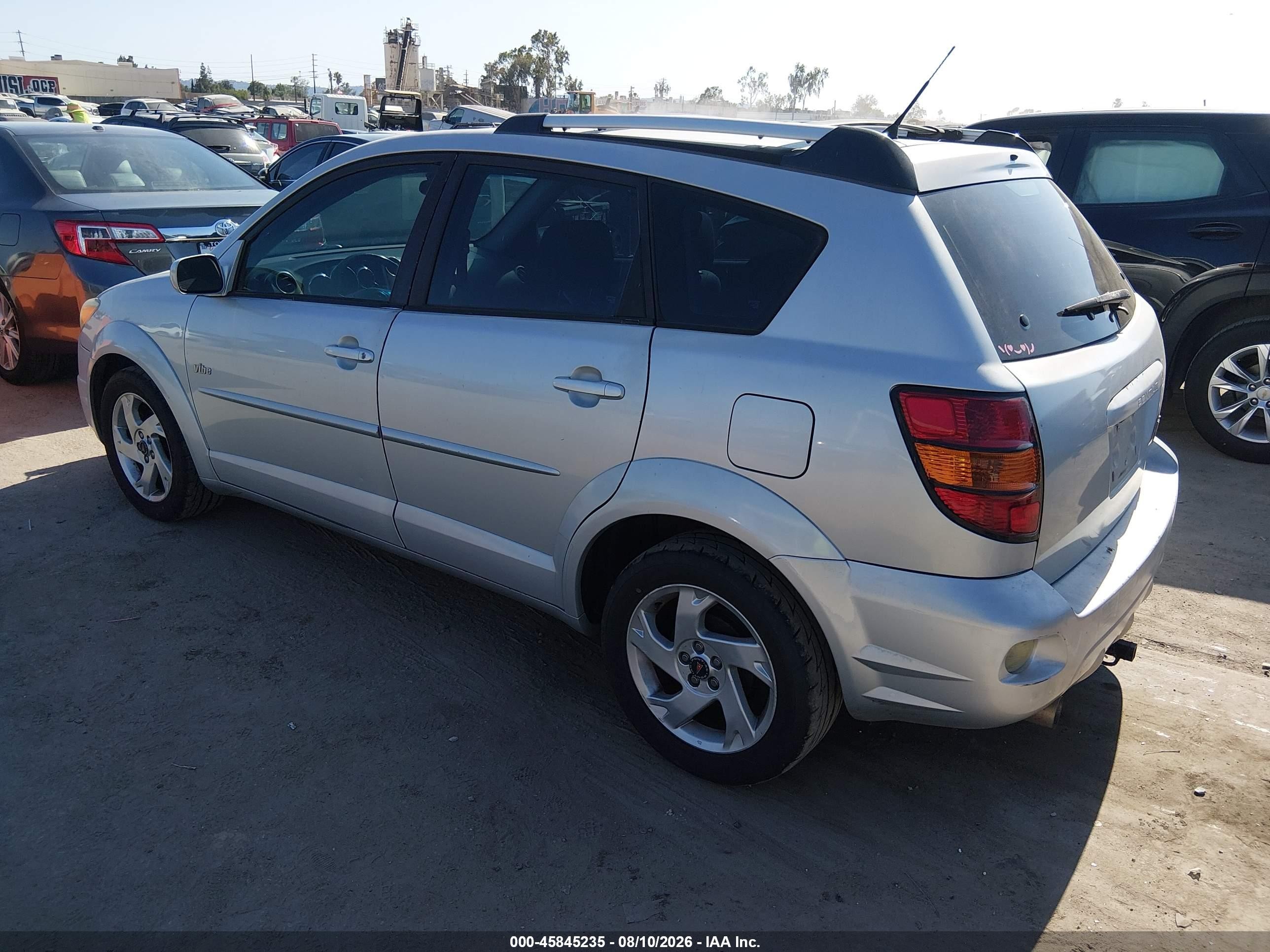2005 Pontiac Vibe   Silver vin: 5Y2SL63875Z459047