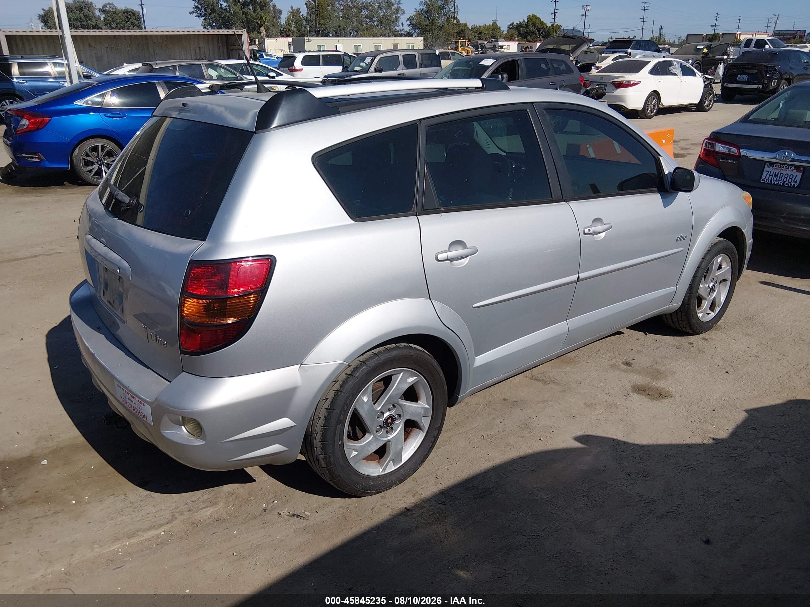 2005 Pontiac Vibe   Silver vin: 5Y2SL63875Z459047