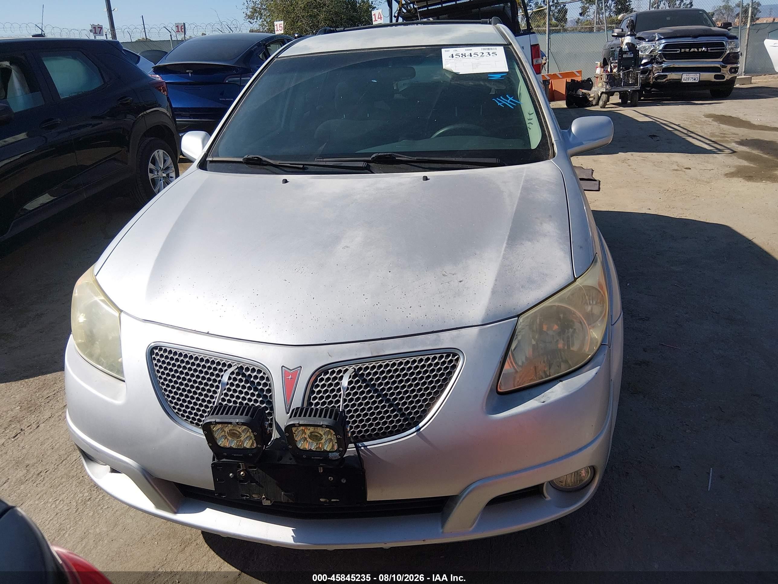 2005 Pontiac Vibe   Silver vin: 5Y2SL63875Z459047