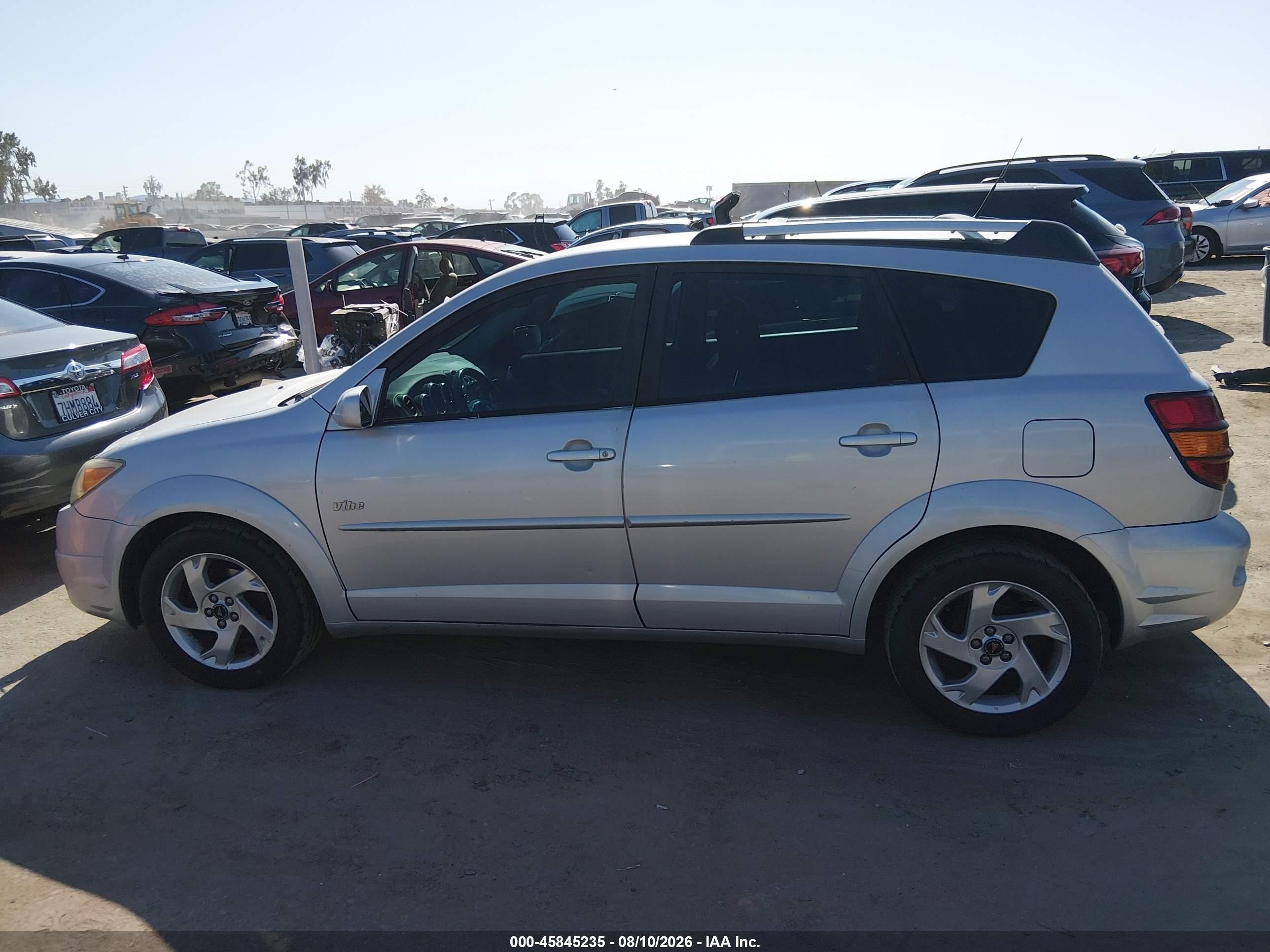 2005 Pontiac Vibe   Silver vin: 5Y2SL63875Z459047