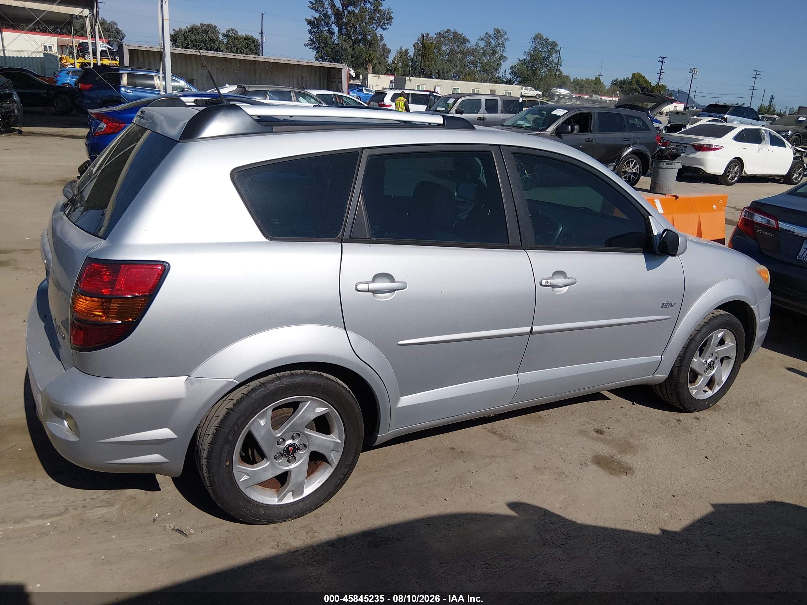 2005 Pontiac Vibe   Silver vin: 5Y2SL63875Z459047