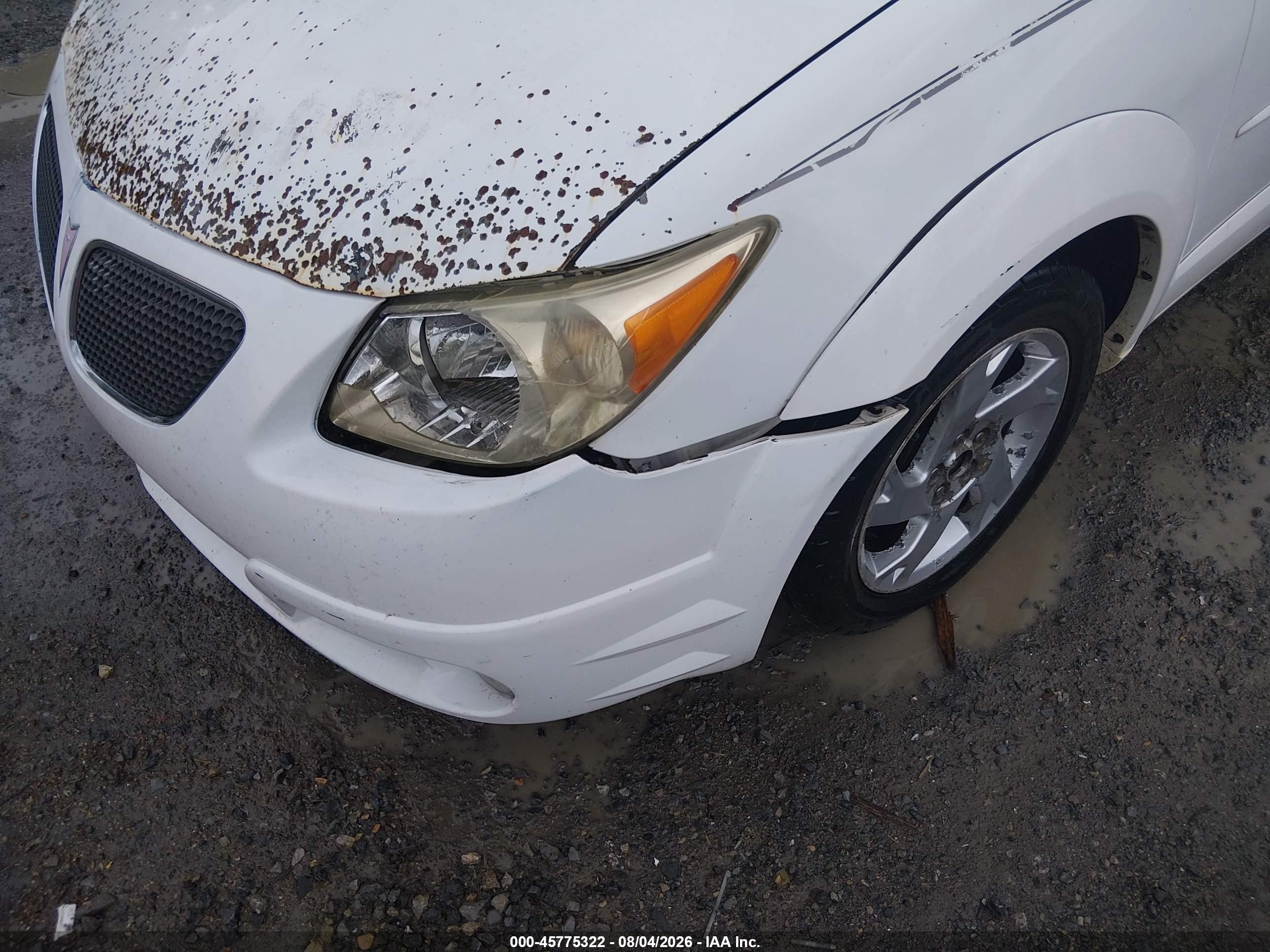 2005 Pontiac Vibe   White vin: 5Y2SL63875Z482389