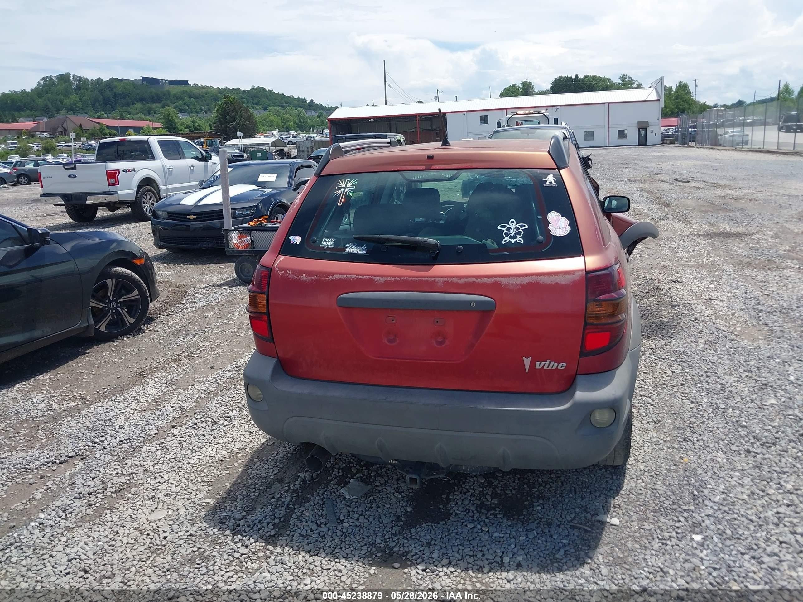 2005 Pontiac Vibe   Red vin: 5Y2SL63885Z478416