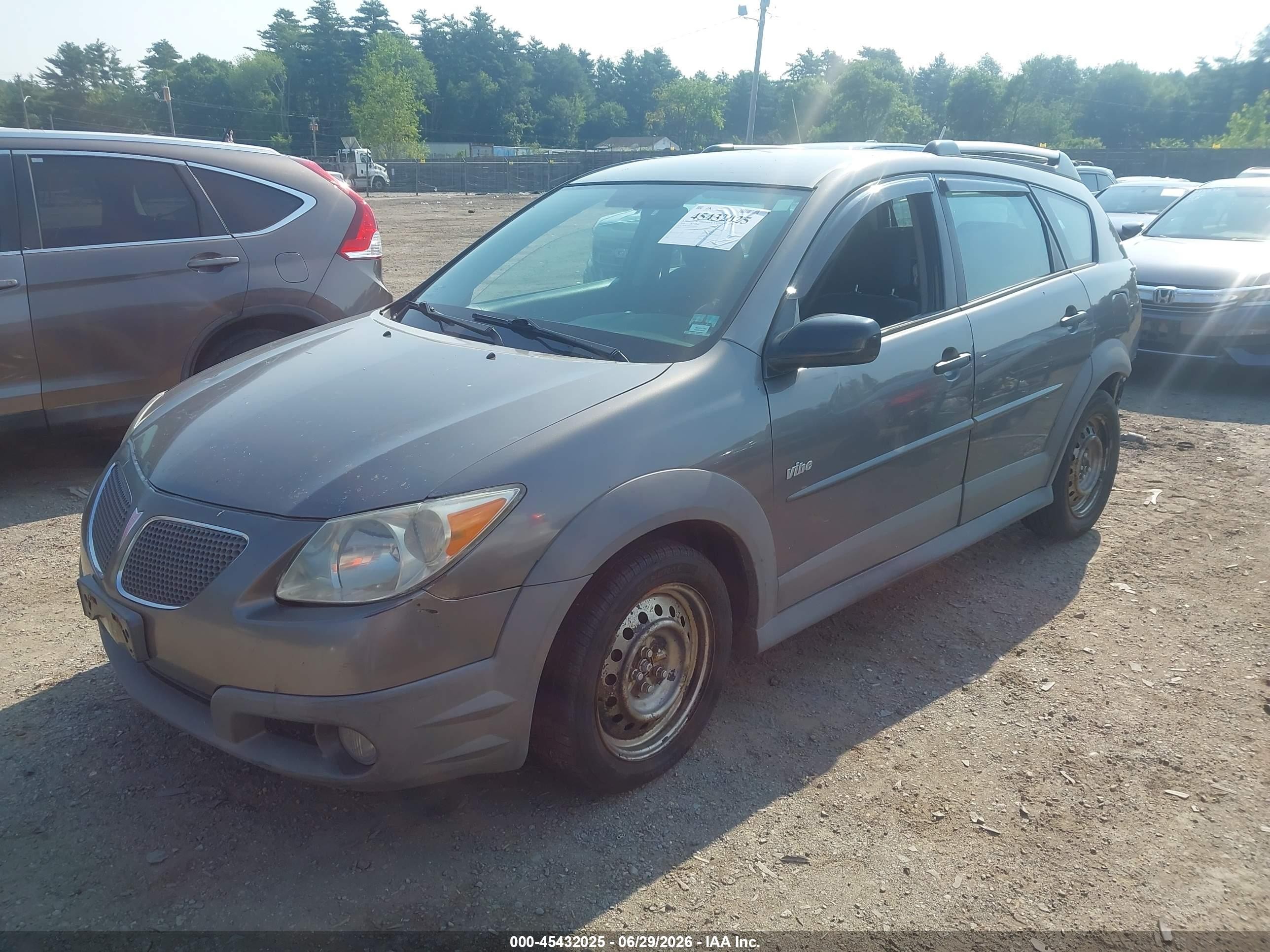 2005 Pontiac Vibe   Gray vin: 5Y2SL63885Z481056