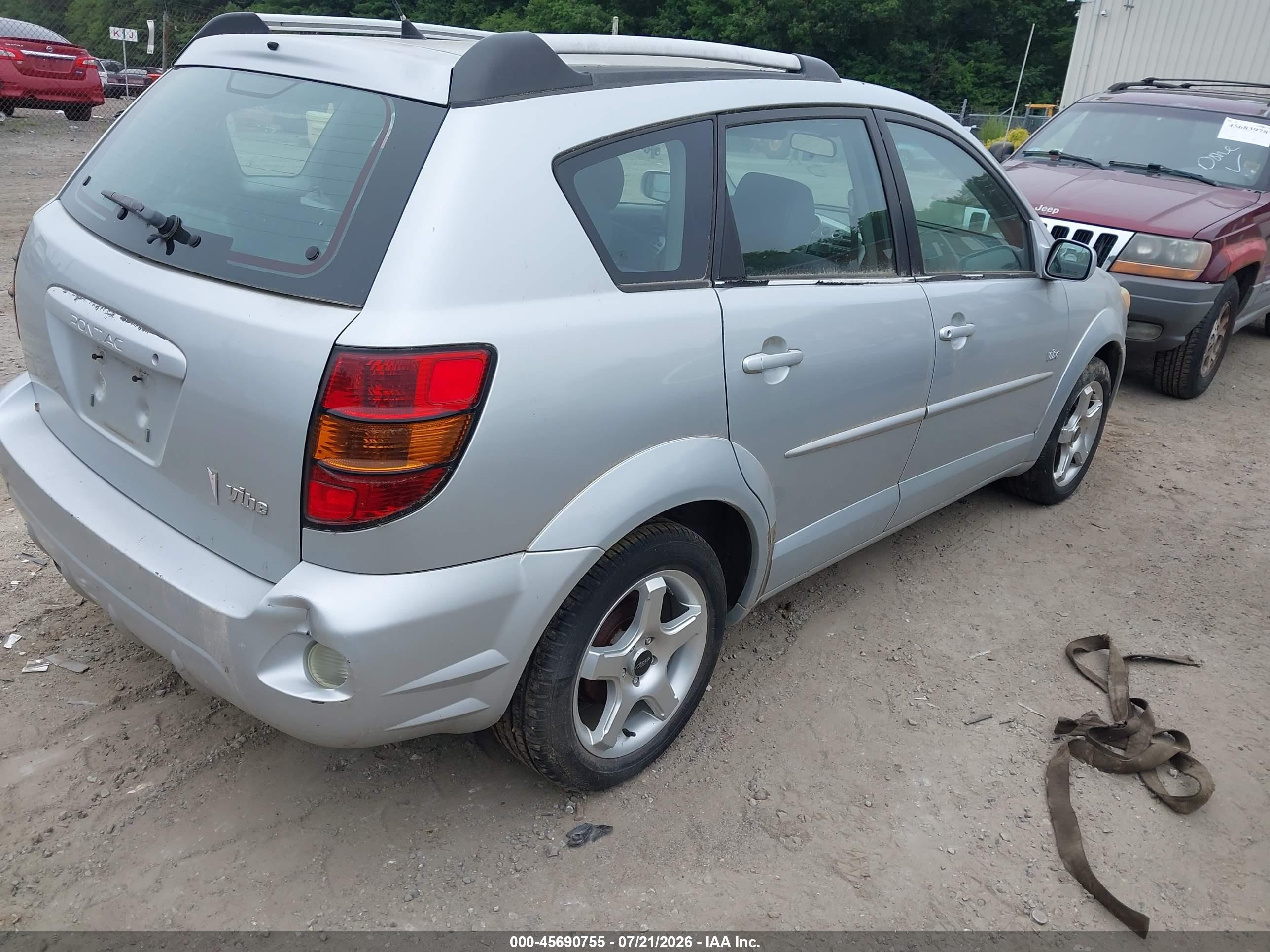 2005 Pontiac Vibe   Silver vin: 5Y2SL63895Z427586