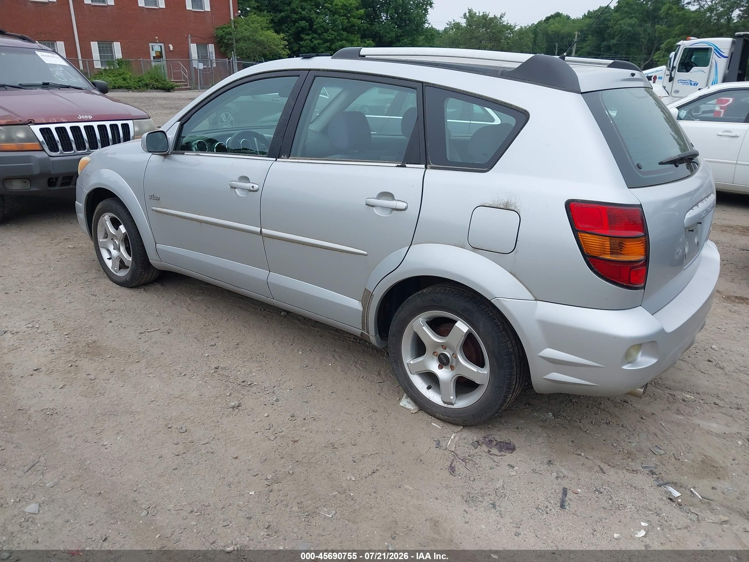 2005 Pontiac Vibe   Silver vin: 5Y2SL63895Z427586