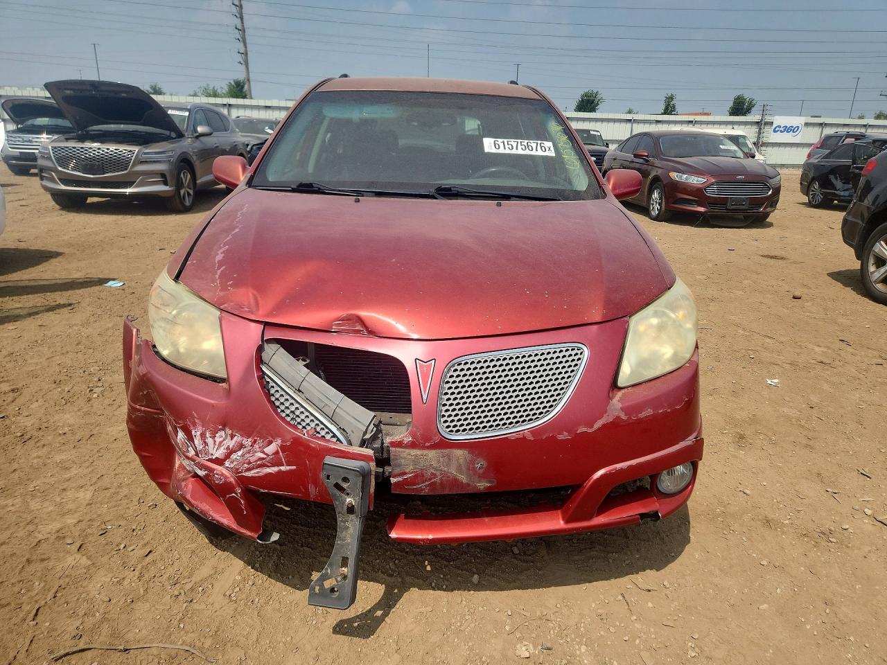 2005 Pontiac Vibe Красный vin: 5Y2SL63895Z432769