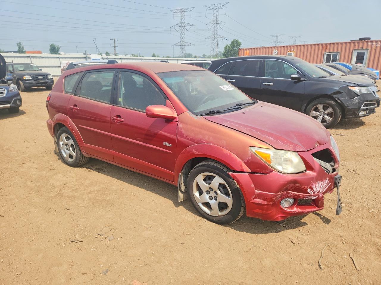 2005 Pontiac Vibe Красный vin: 5Y2SL63895Z432769