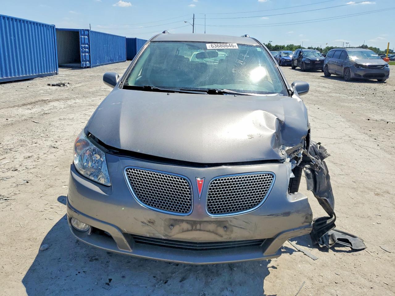 2005 Pontiac Vibe Gray vin: 5Y2SL63895Z440726