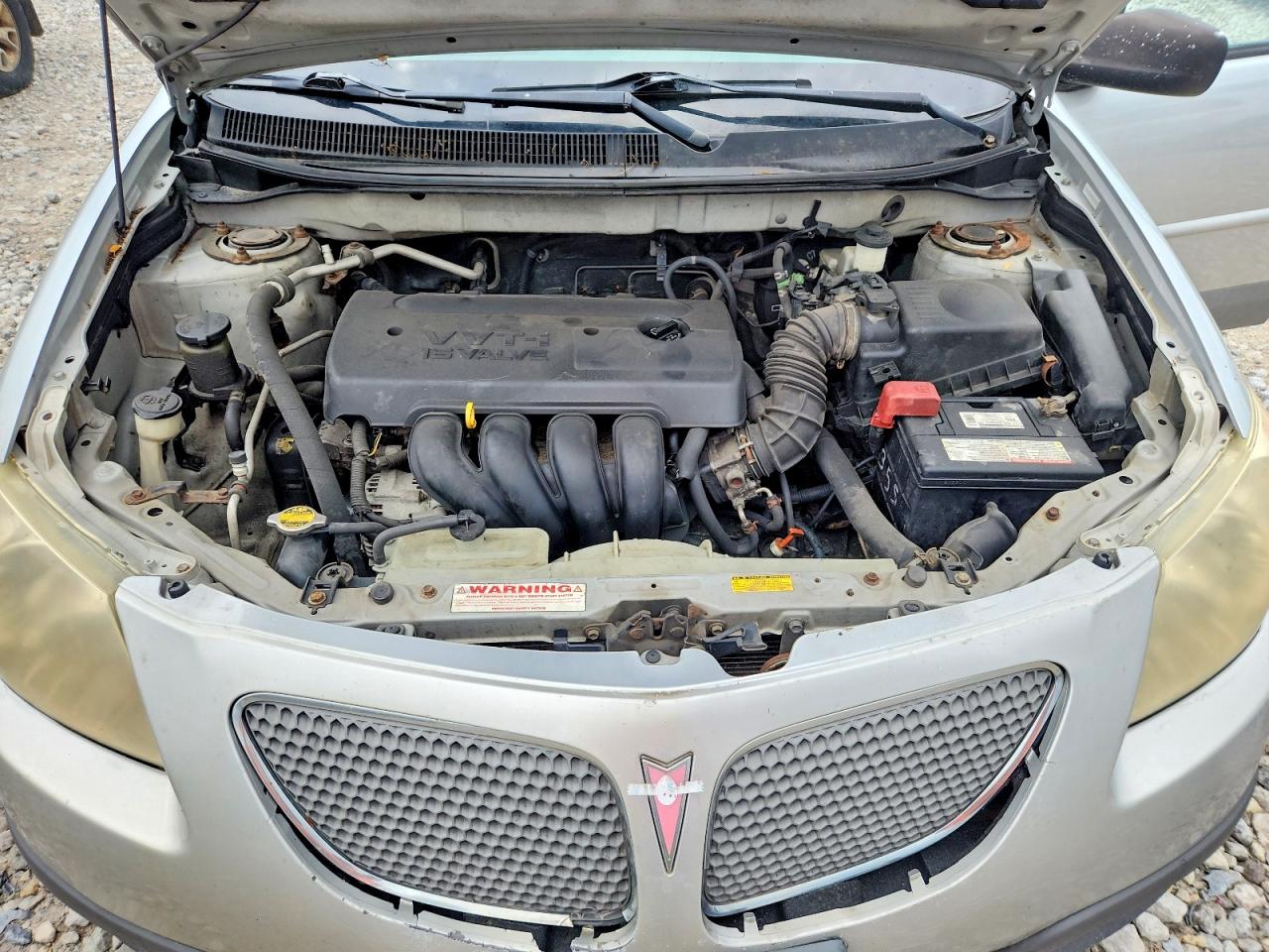 2005 Pontiac Vibe Gray vin: 5Y2SL63895Z465996