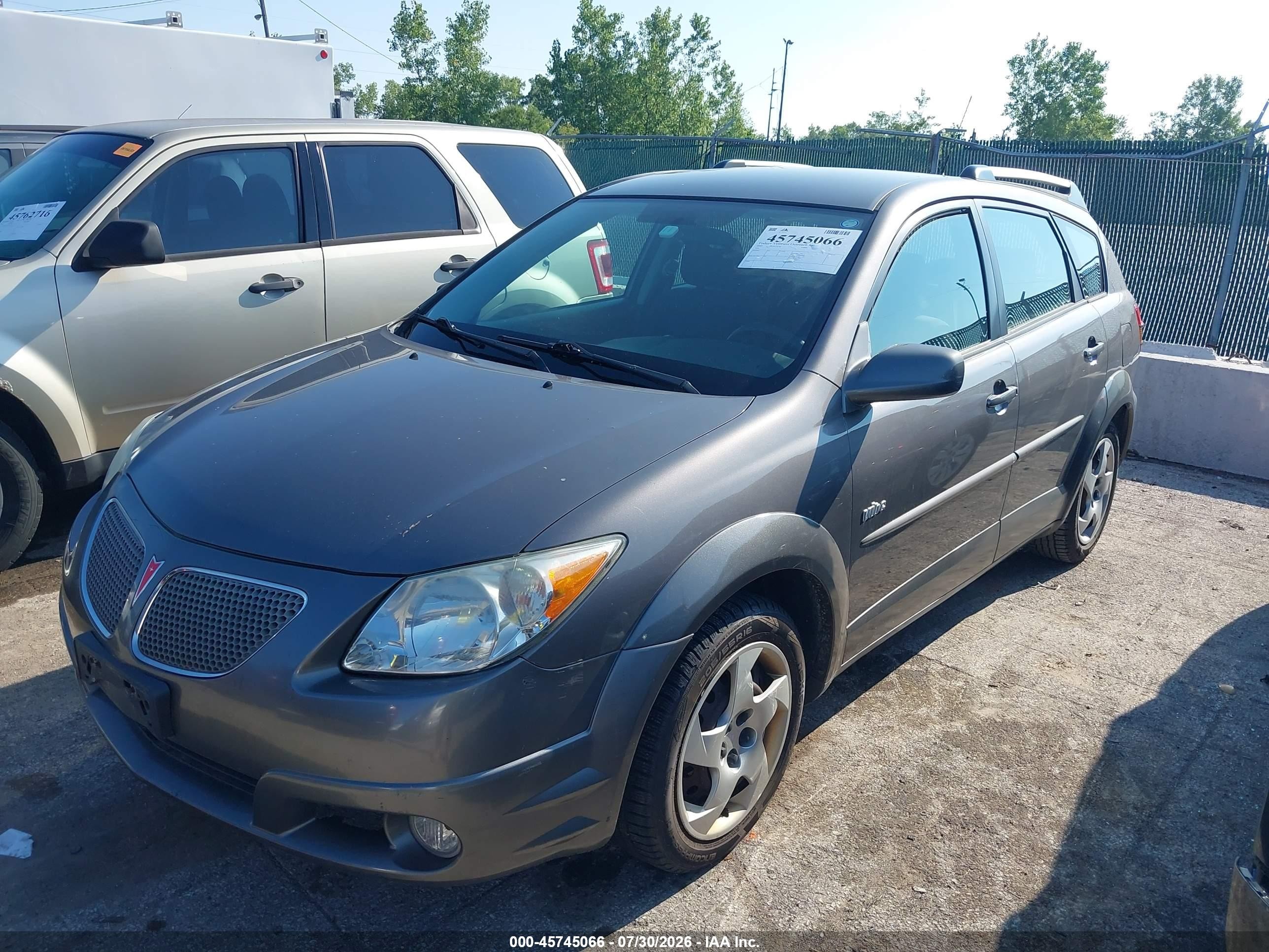 2005 Pontiac Vibe   Gray vin: 5Y2SL638X5Z403166