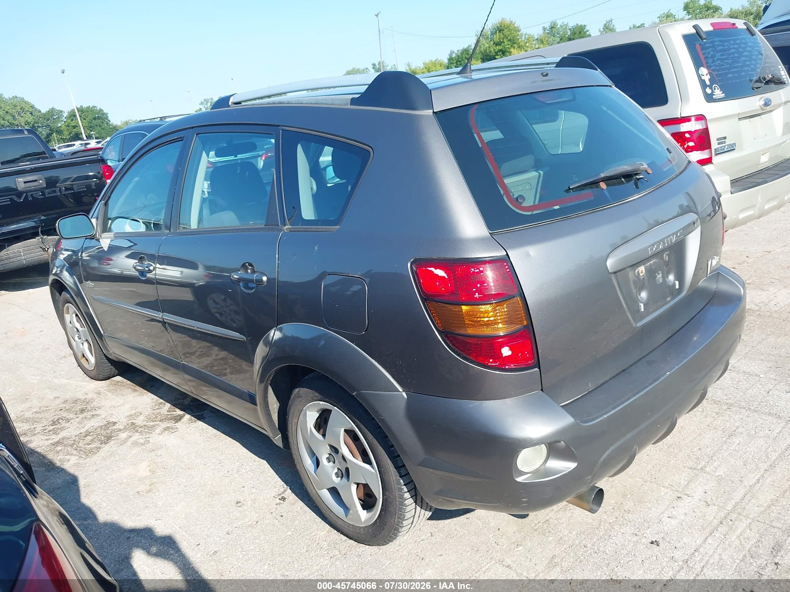 2005 Pontiac Vibe   Gray vin: 5Y2SL638X5Z403166