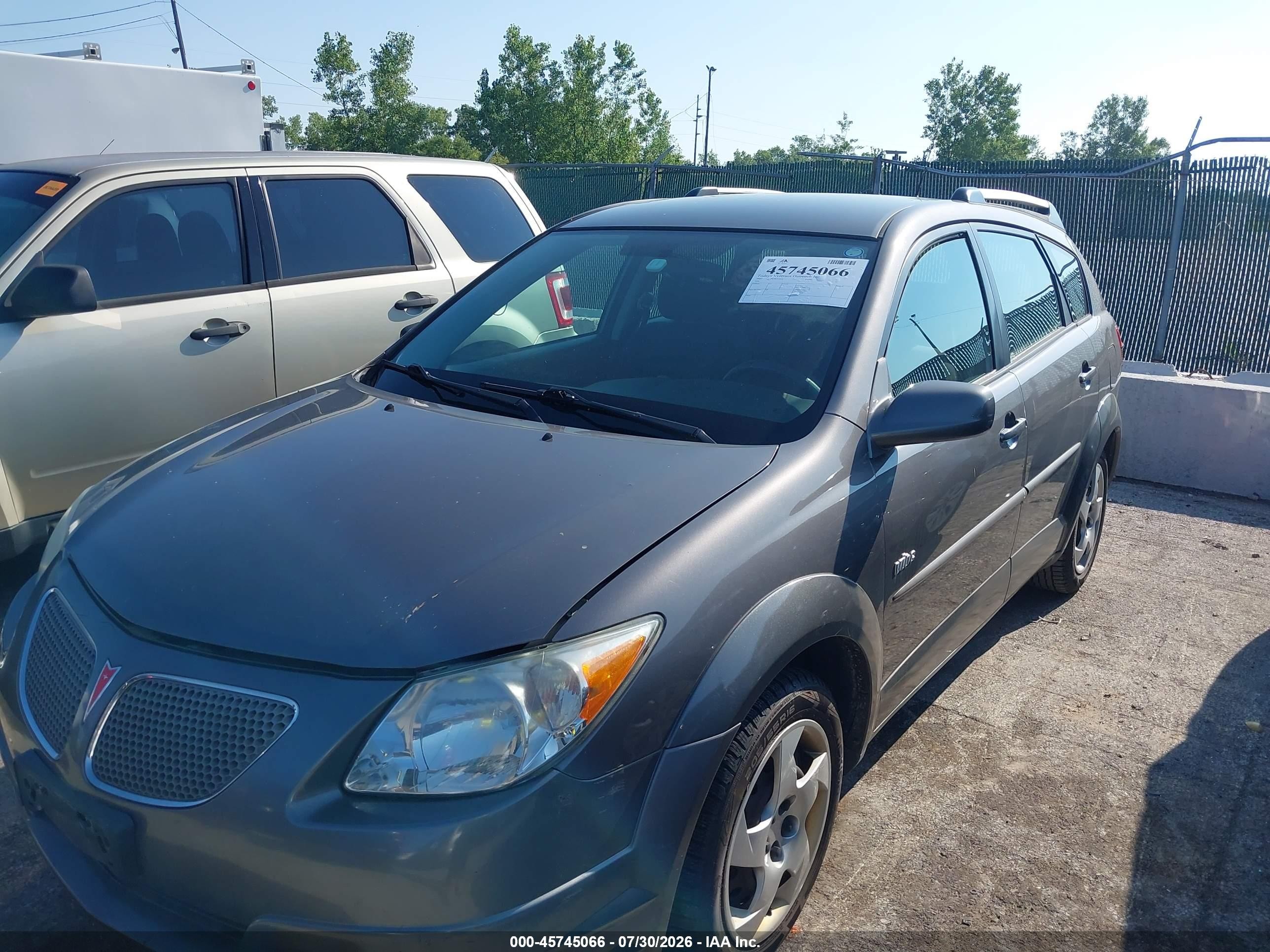 2005 Pontiac Vibe   Gray vin: 5Y2SL638X5Z403166