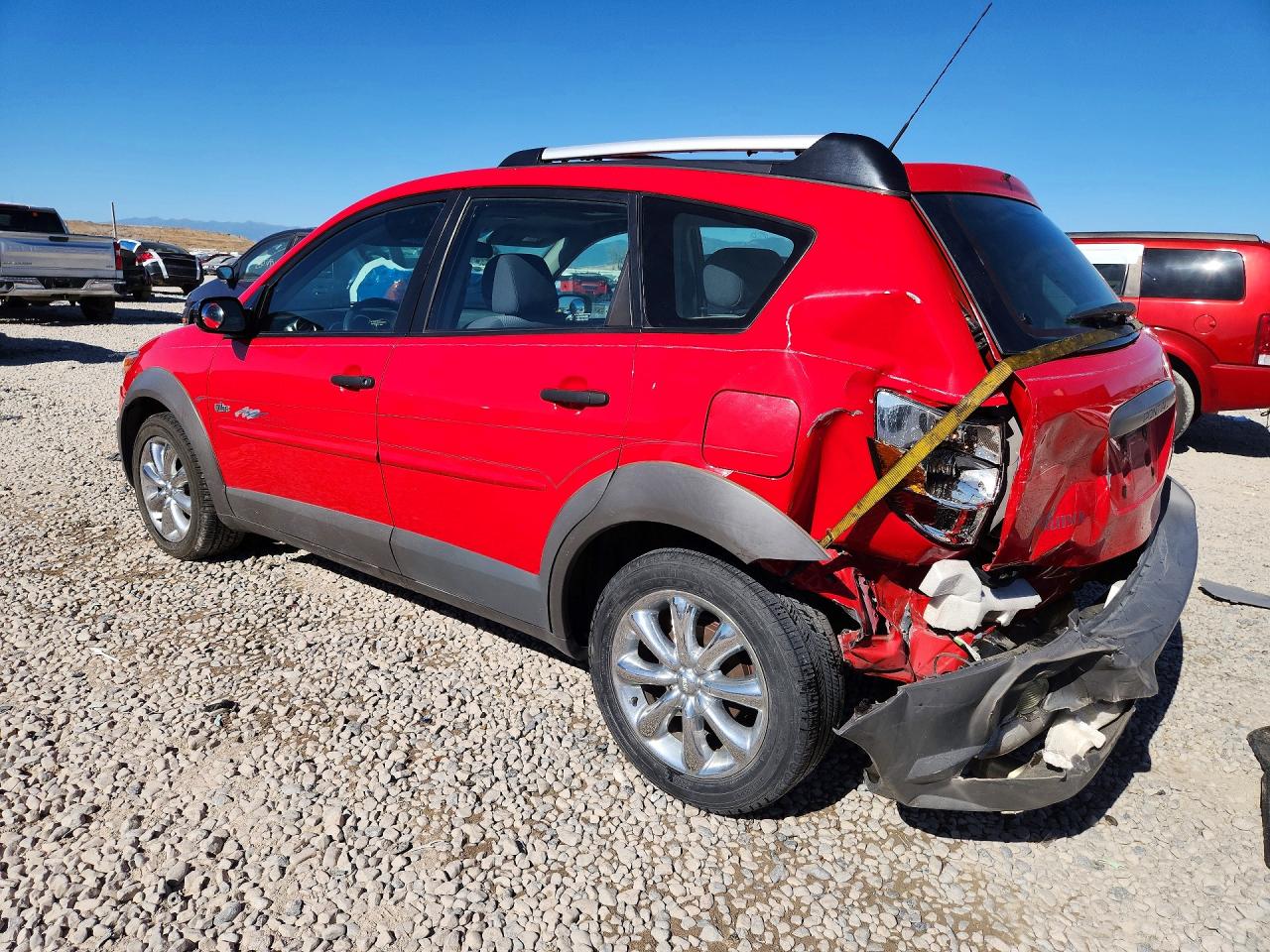 2003 Pontiac Vibe Red vin: 5Y2SL64803Z480589