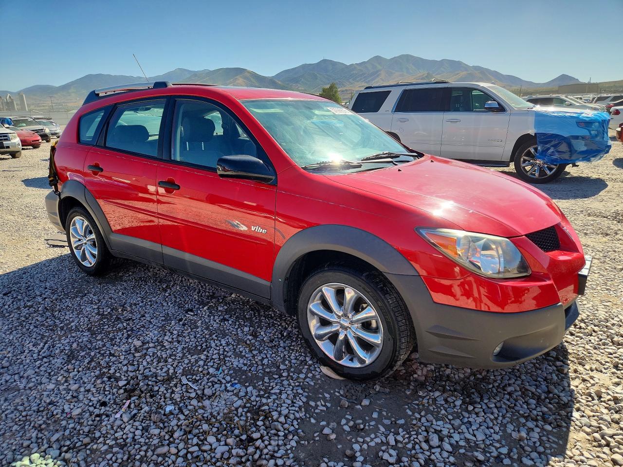 2003 Pontiac Vibe Red vin: 5Y2SL64803Z480589