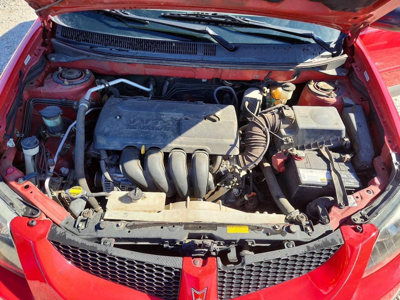2003 Pontiac Vibe Red vin: 5Y2SL64803Z480589