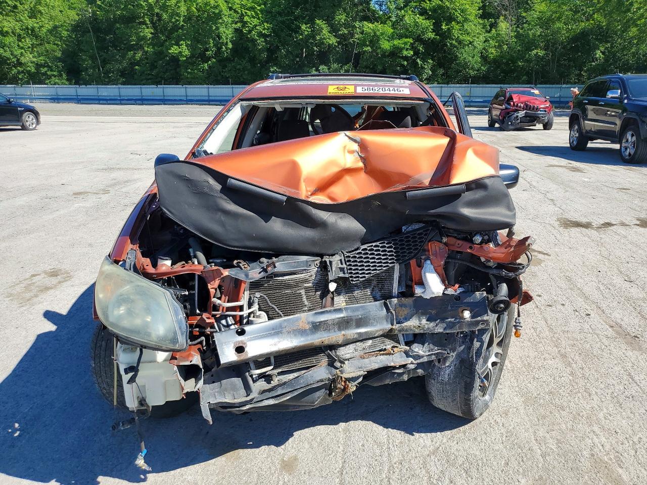2004 Pontiac Vibe Оранжевый vin: 5Y2SL64854Z414802