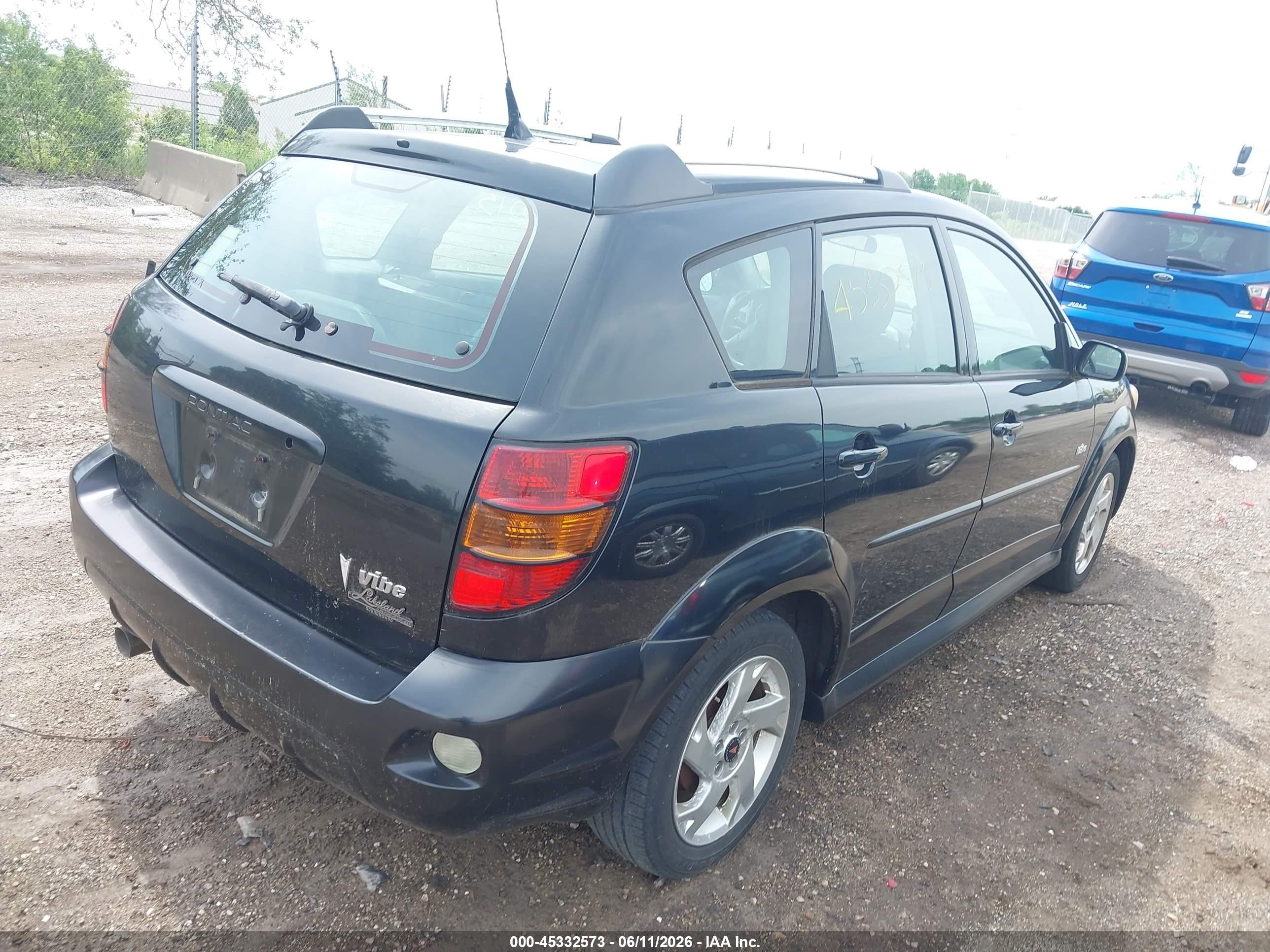 2006 Pontiac Vibe   Black vin: 5Y2SL65806Z407774