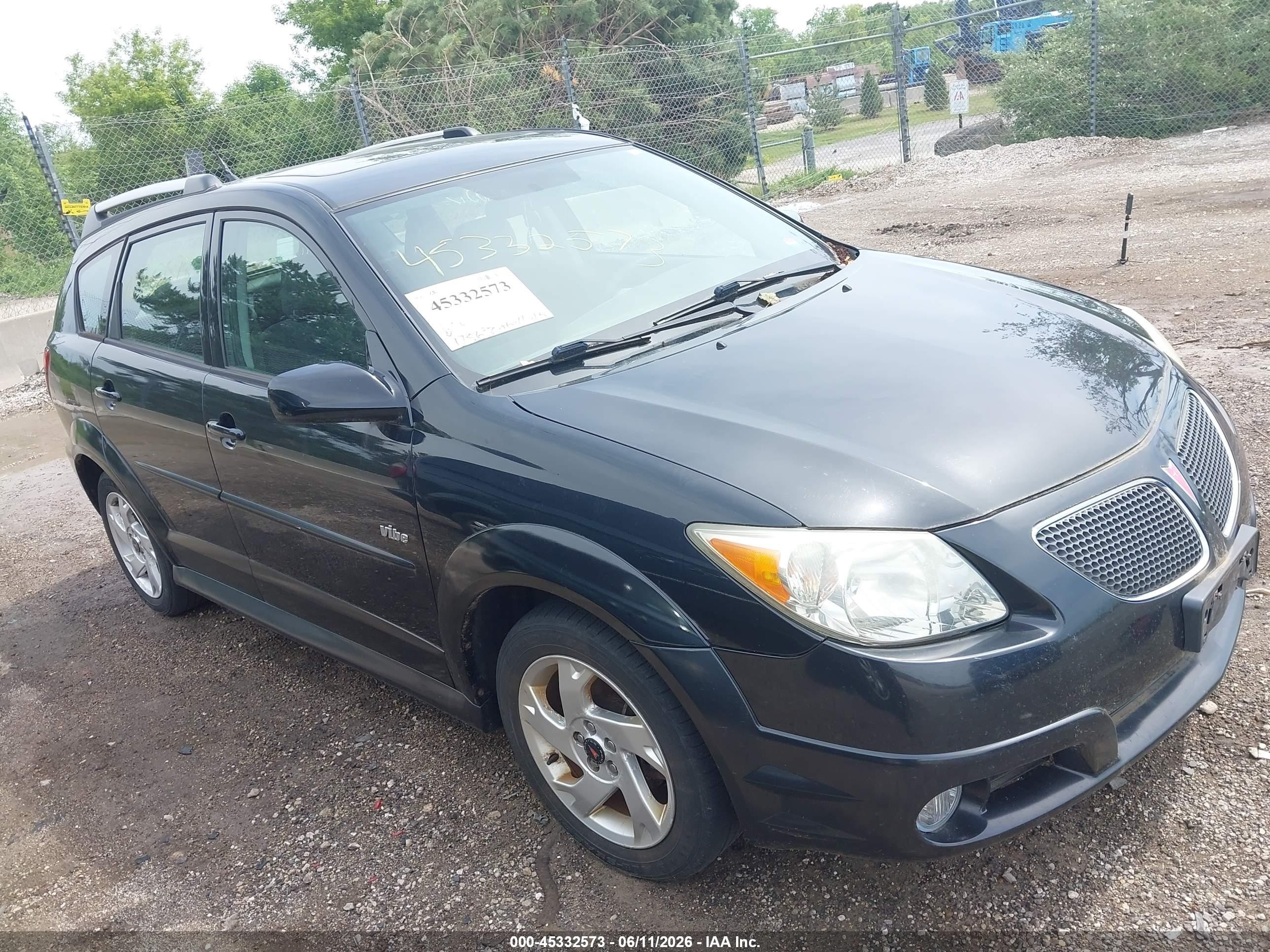 2006 Pontiac Vibe   Black vin: 5Y2SL65806Z407774