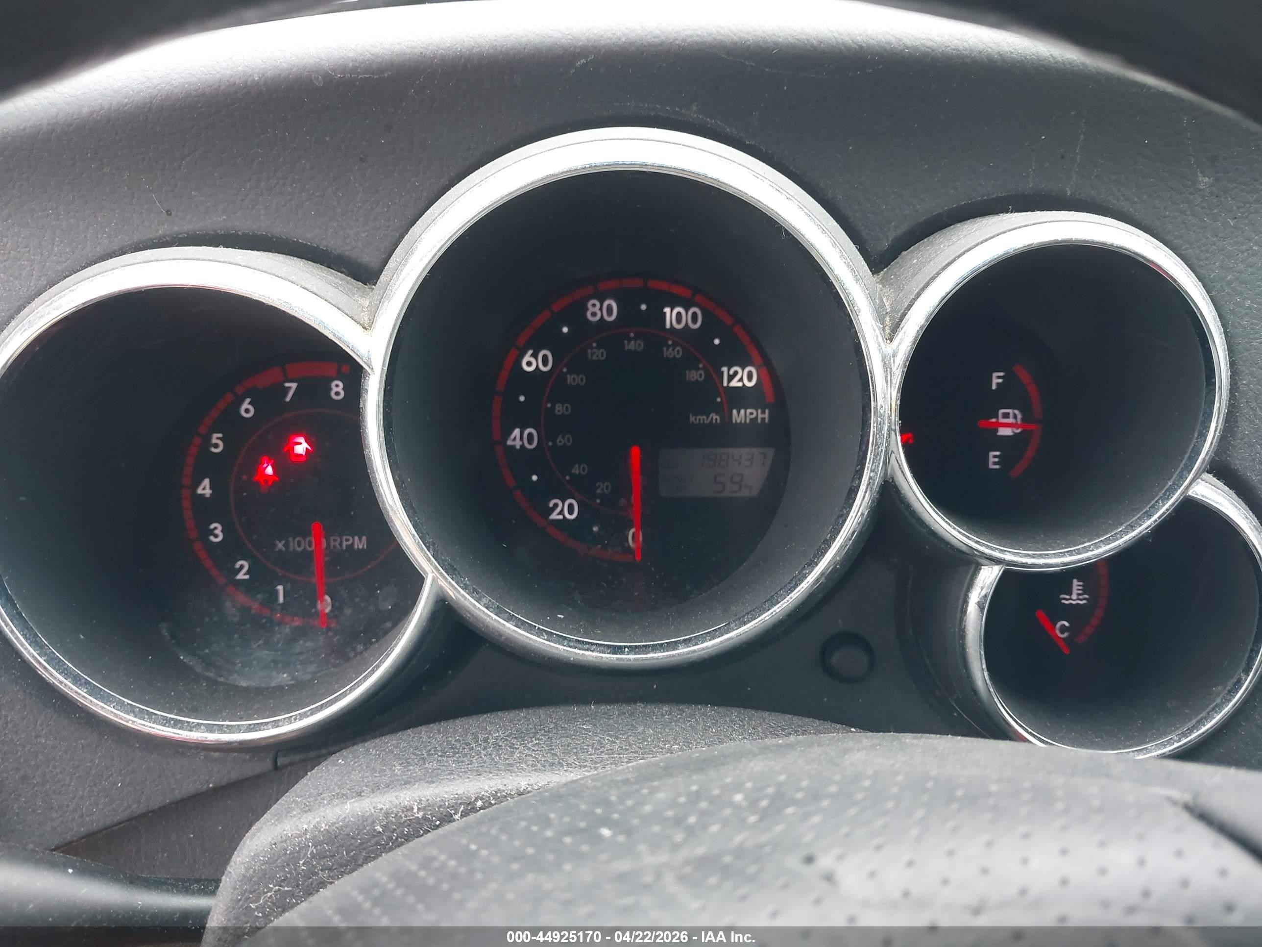 2007 Pontiac Vibe   Красный vin: 5Y2SL65807Z400521