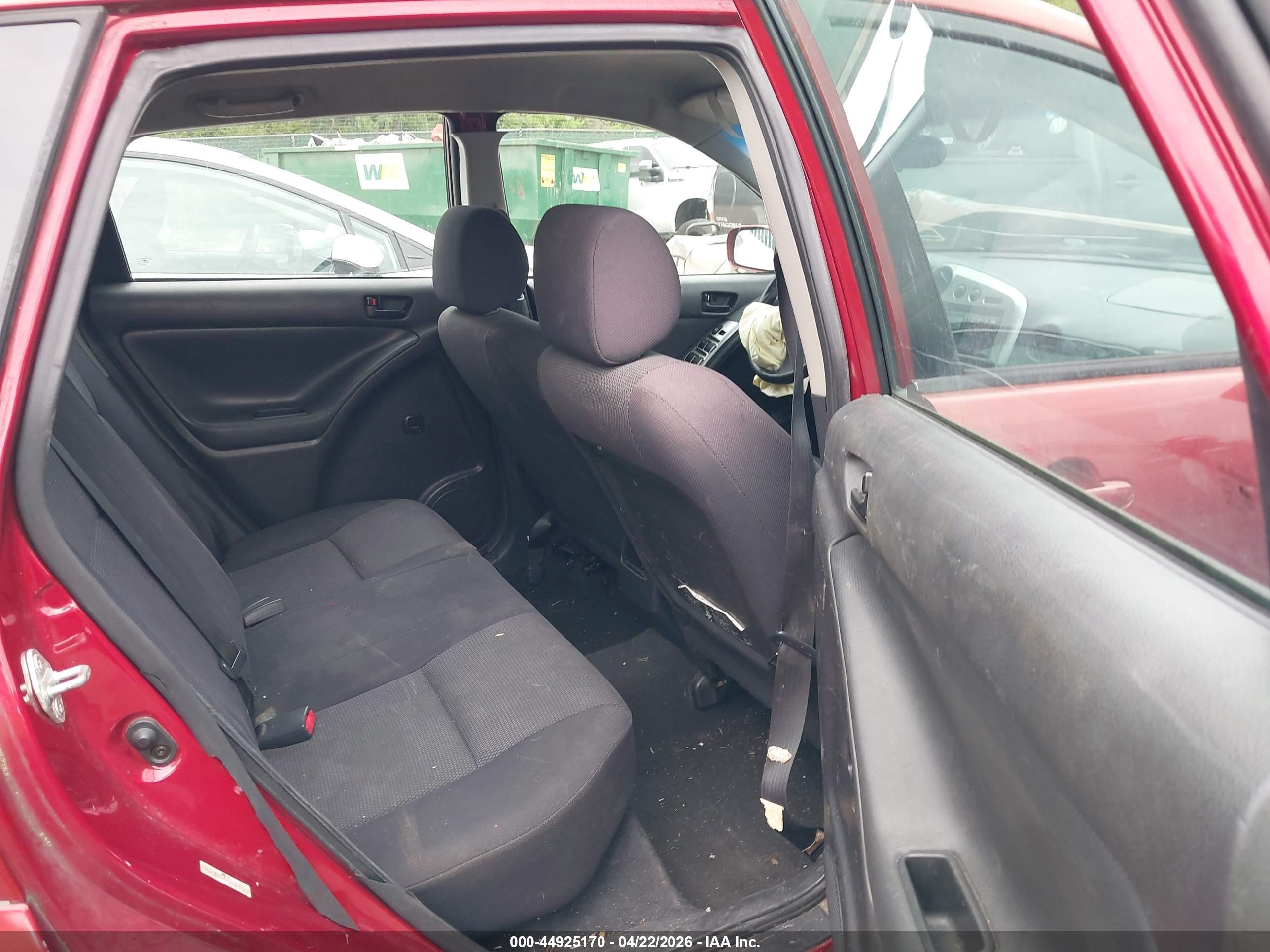2007 Pontiac Vibe   Красный vin: 5Y2SL65807Z400521