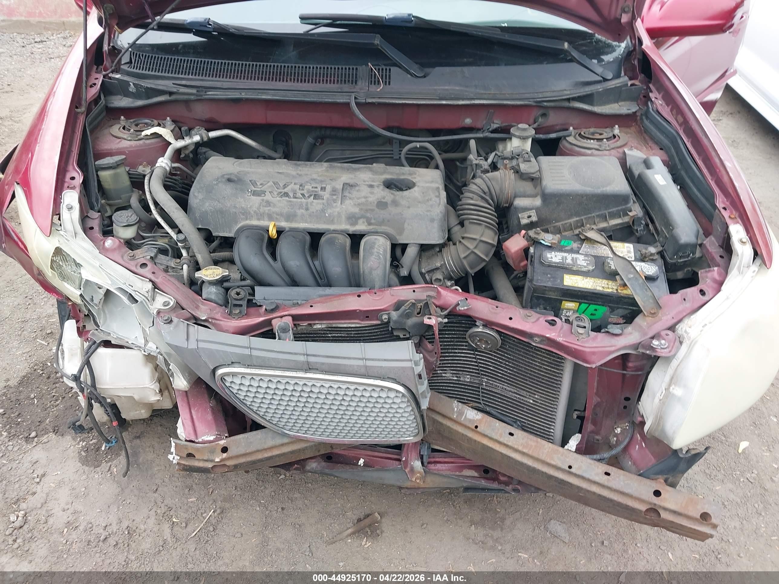 2007 Pontiac Vibe   Красный vin: 5Y2SL65807Z400521