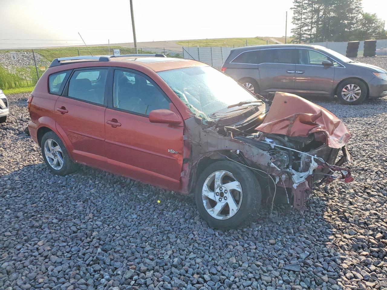 2007 Pontiac Vibe Orange vin: 5Y2SL65807Z421207