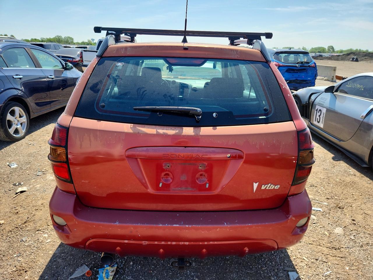 2007 Pontiac Vibe Red vin: 5Y2SL65807Z438542