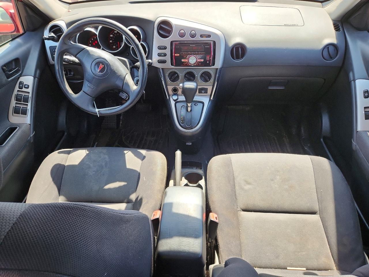 2007 Pontiac Vibe Red vin: 5Y2SL65807Z438542