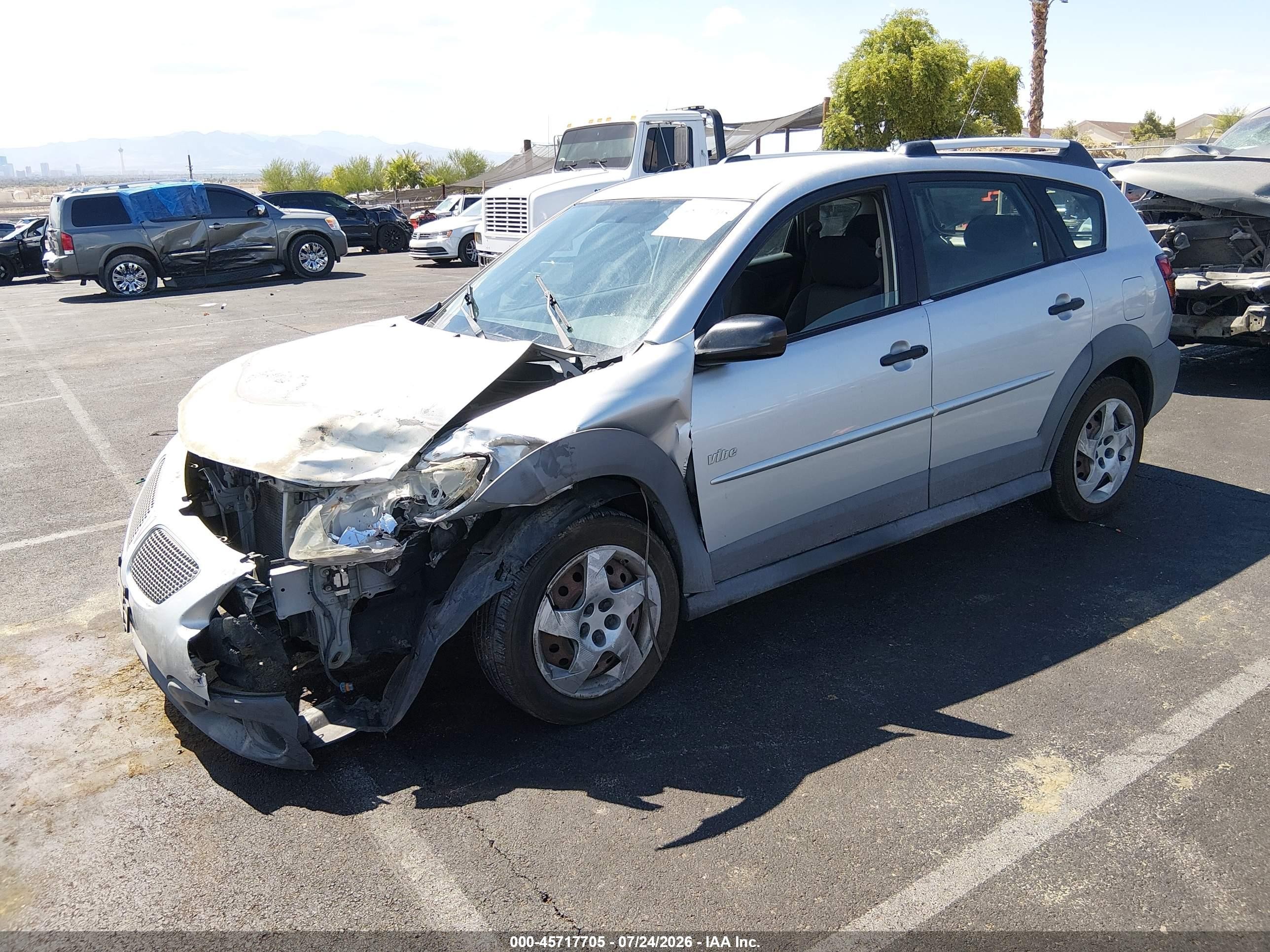 2008 Pontiac Vibe   Gray vin: 5Y2SL65808Z404585