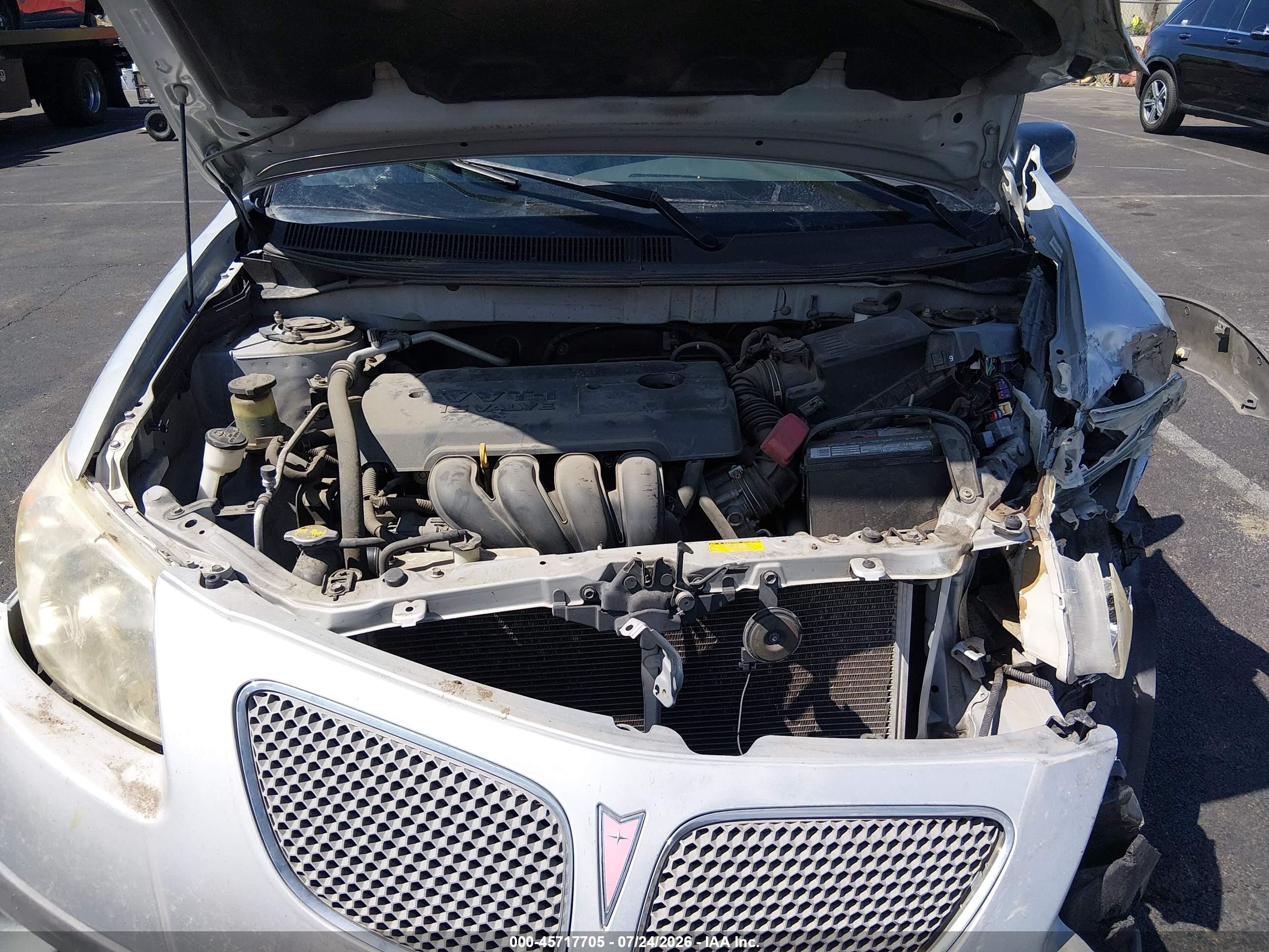 2008 Pontiac Vibe   Gray vin: 5Y2SL65808Z404585