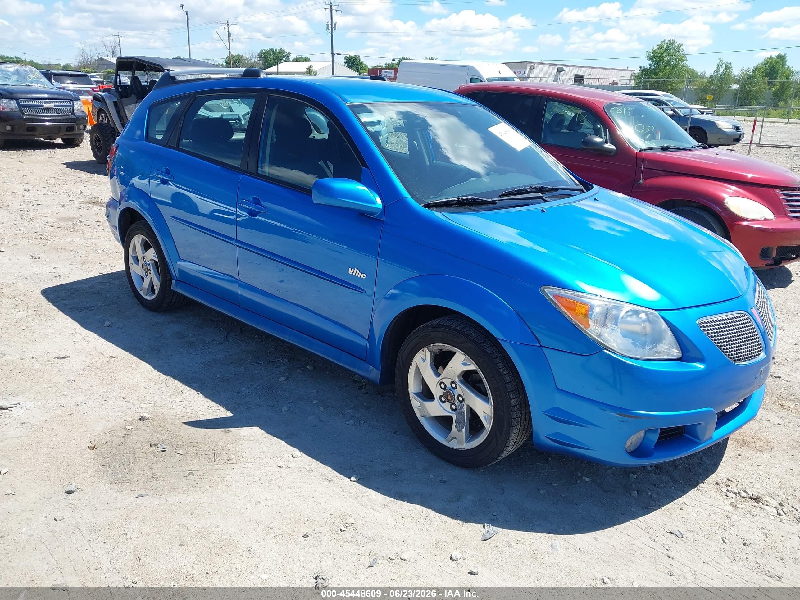 2008 Pontiac Vibe   Blue vin: 5Y2SL65808Z404778