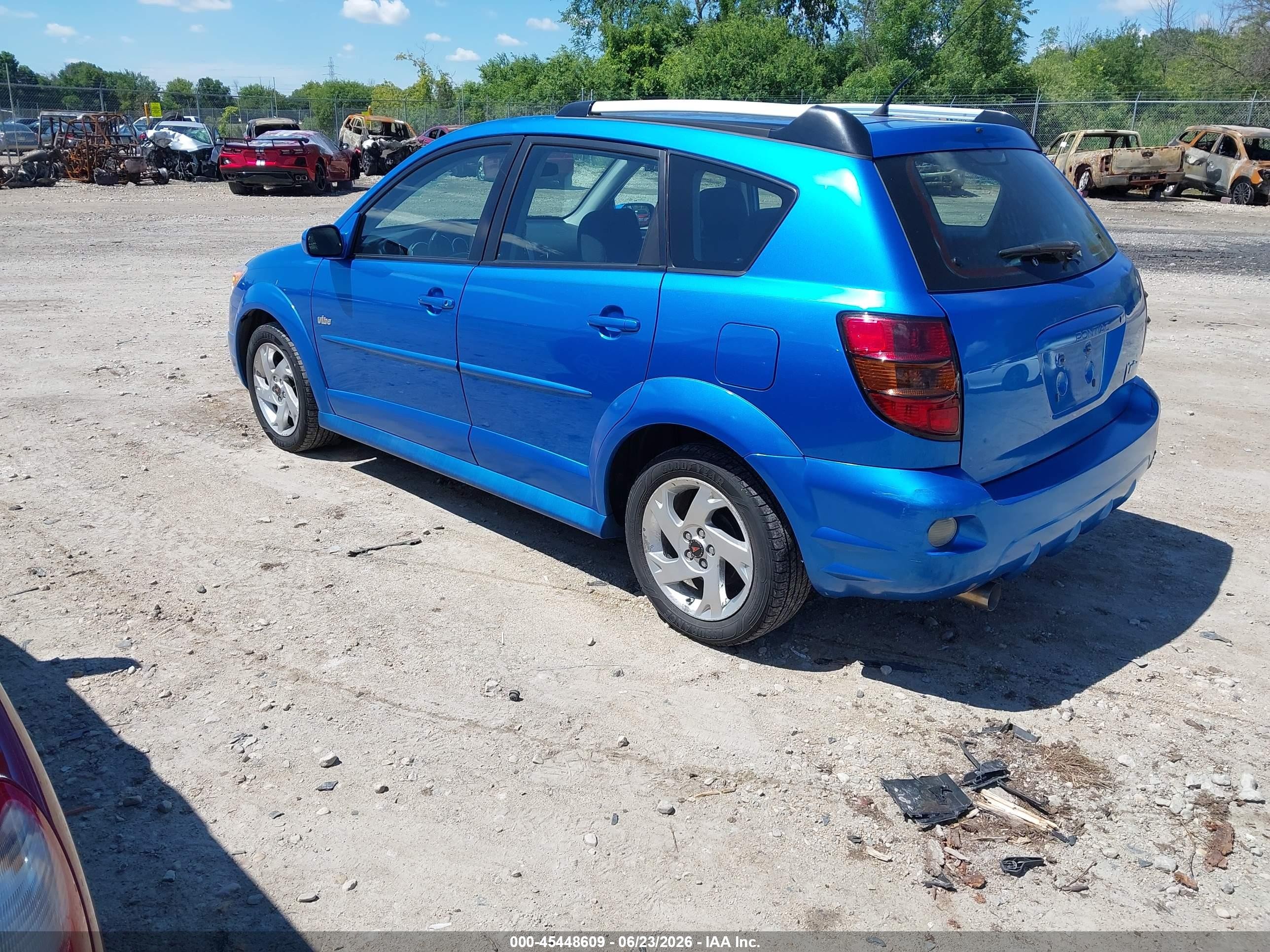 2008 Pontiac Vibe   Blue vin: 5Y2SL65808Z404778