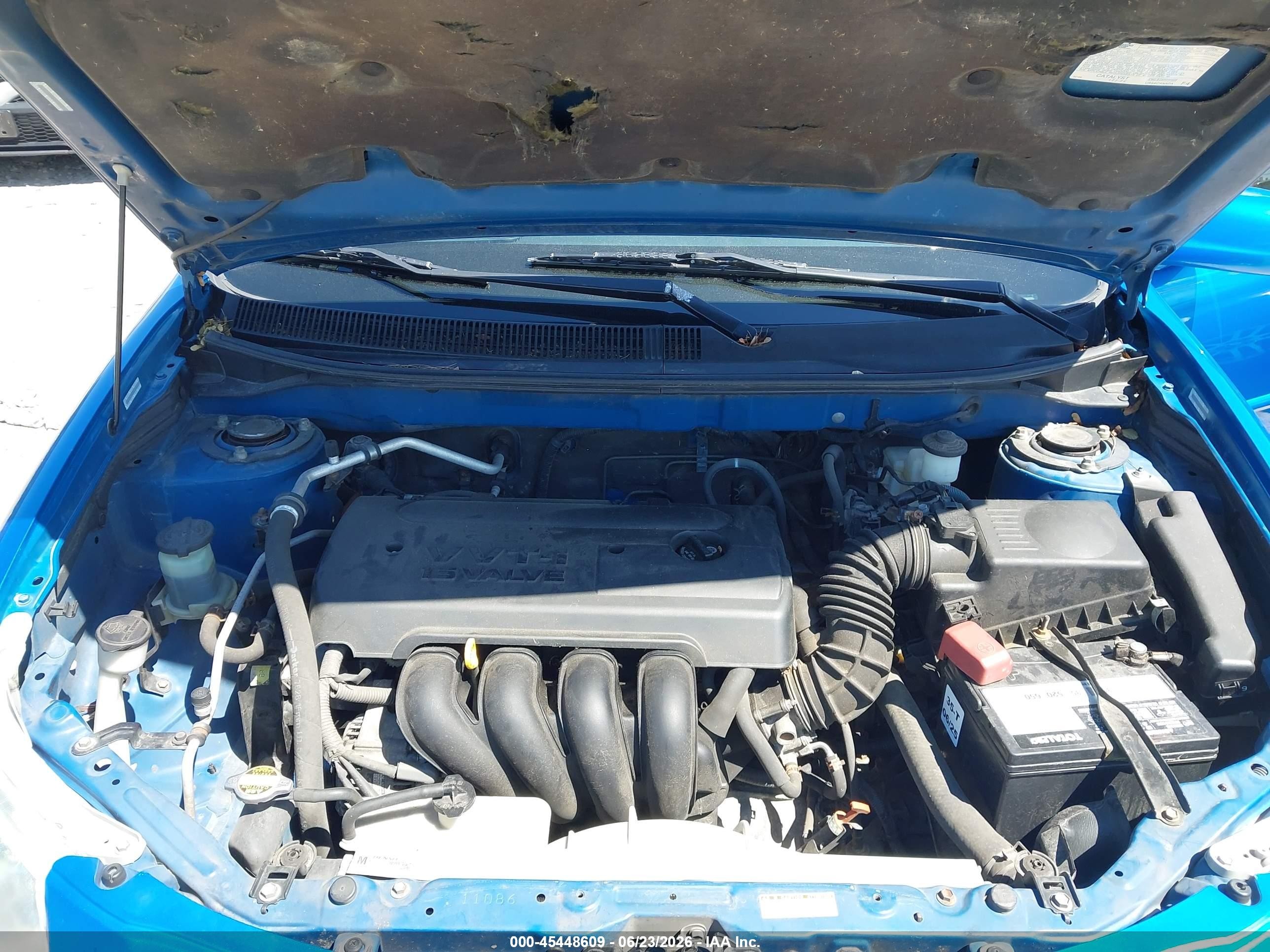 2008 Pontiac Vibe   Blue vin: 5Y2SL65808Z404778