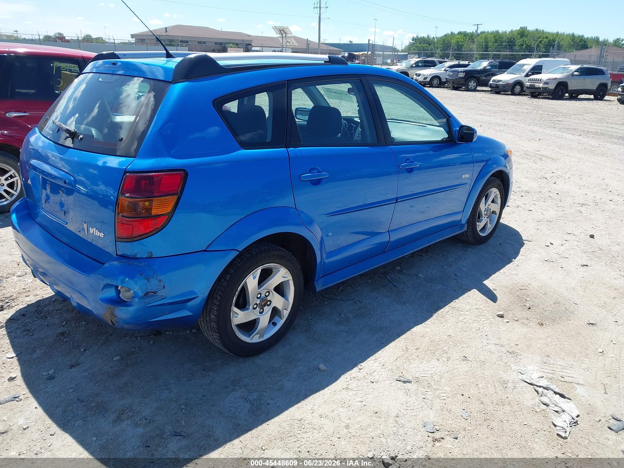 2008 Pontiac Vibe   Blue vin: 5Y2SL65808Z404778