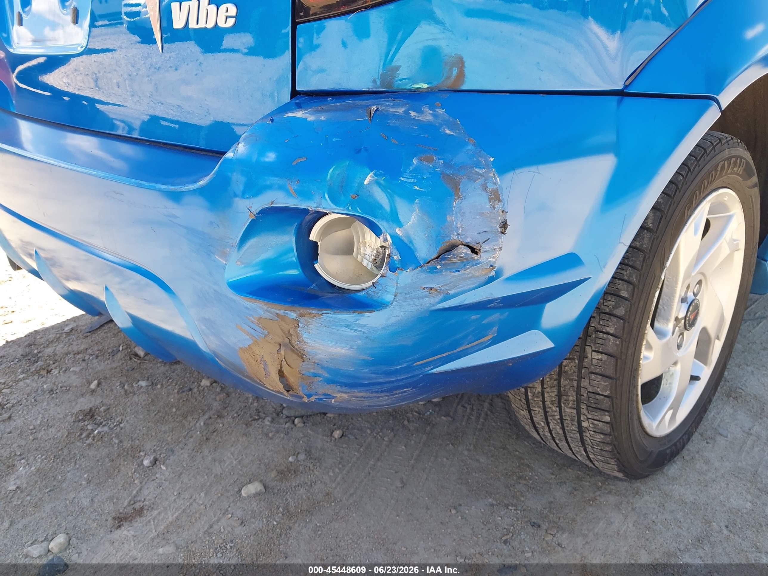 2008 Pontiac Vibe   Blue vin: 5Y2SL65808Z404778