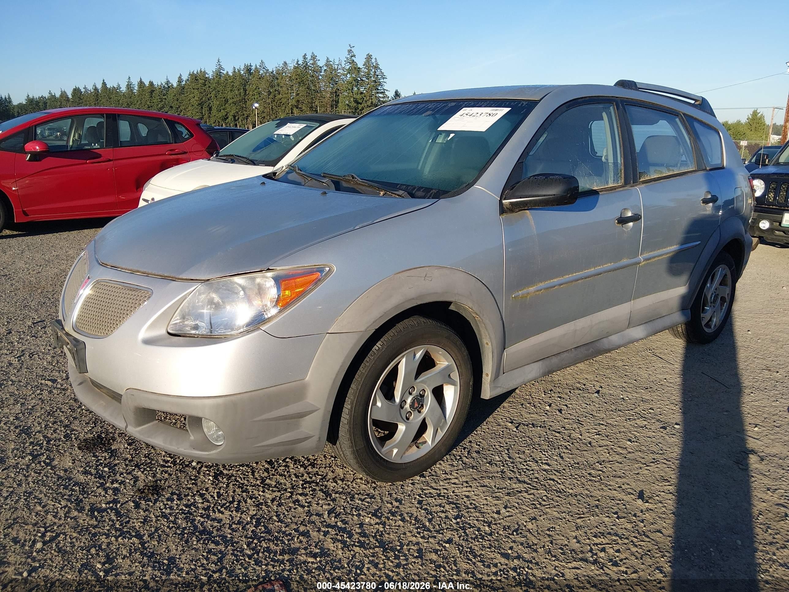 2008 Pontiac Vibe   Silver vin: 5Y2SL65808Z410127