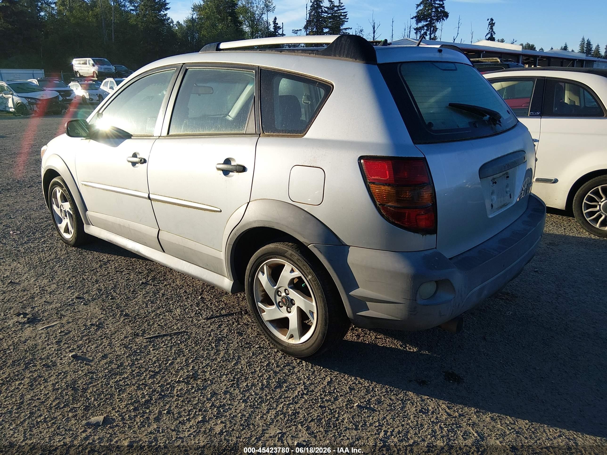 2008 Pontiac Vibe   Silver vin: 5Y2SL65808Z410127