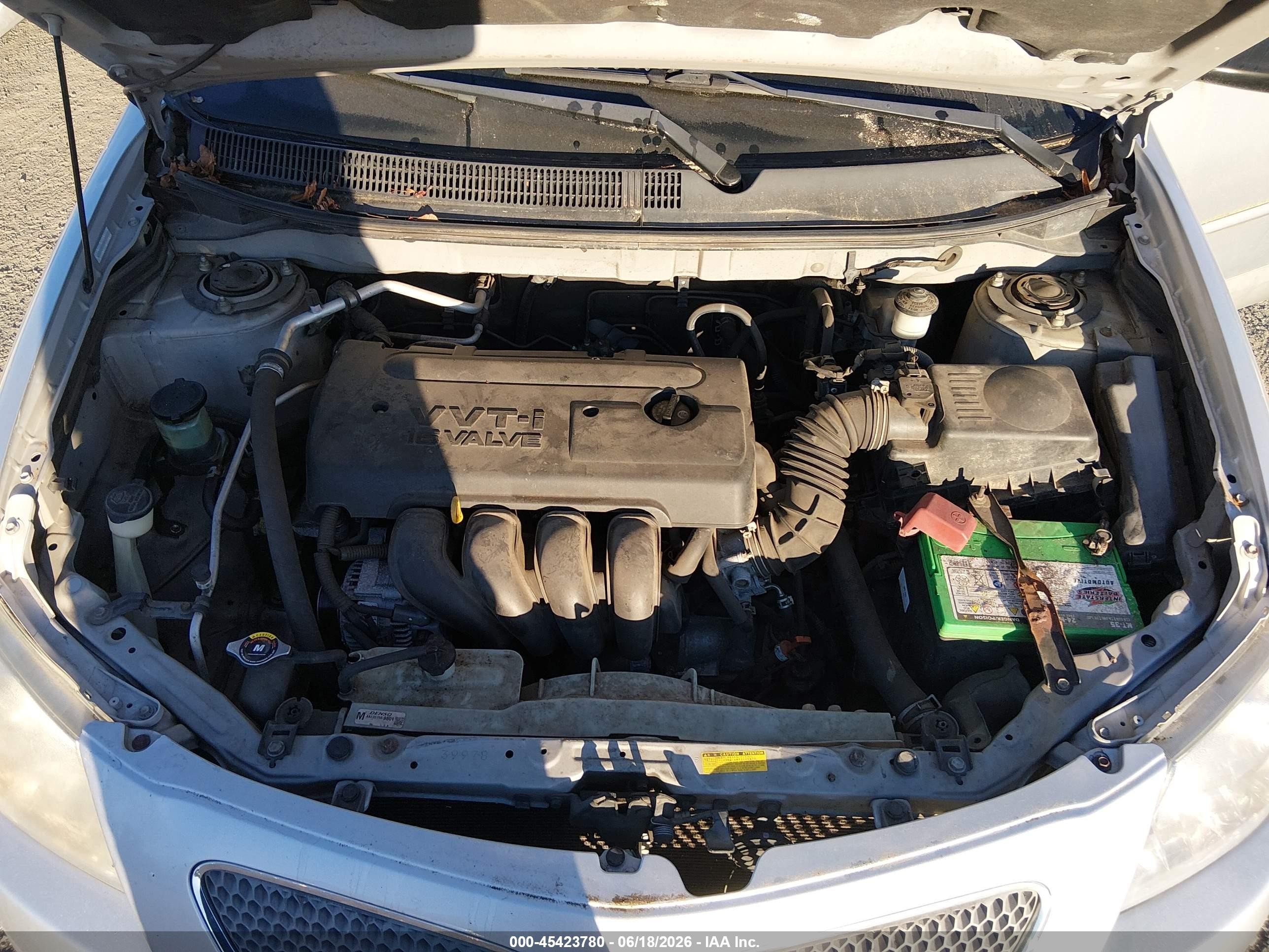 2008 Pontiac Vibe   Silver vin: 5Y2SL65808Z410127