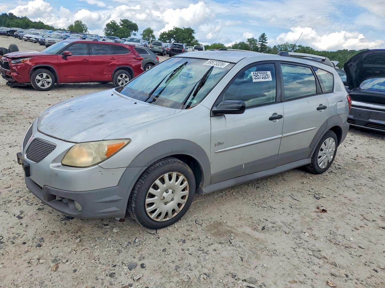 2006 Pontiac Vibe Silver vin: 5Y2SL65816Z417696
