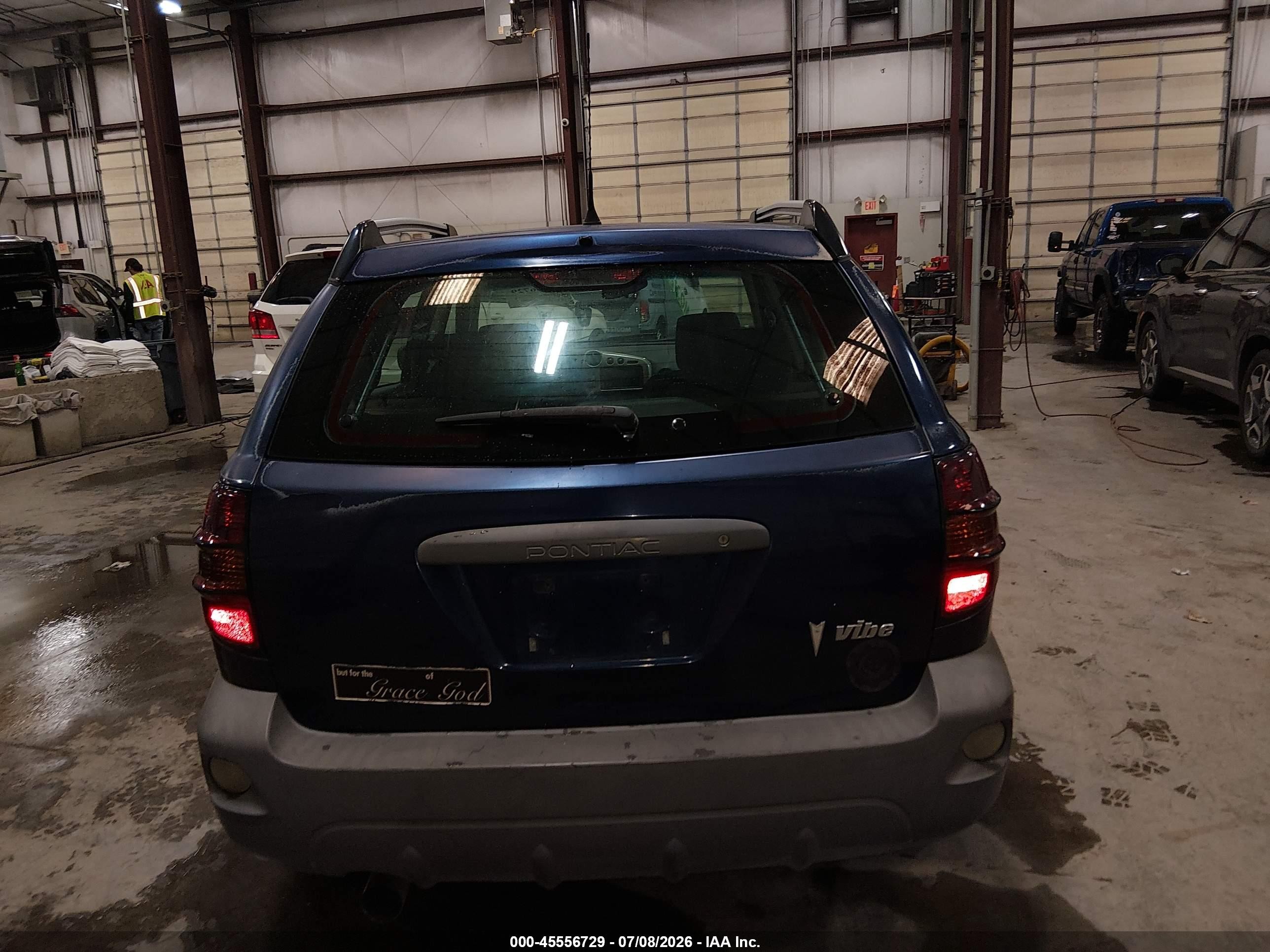 2006 Pontiac Vibe   Blue vin: 5Y2SL65816Z424227
