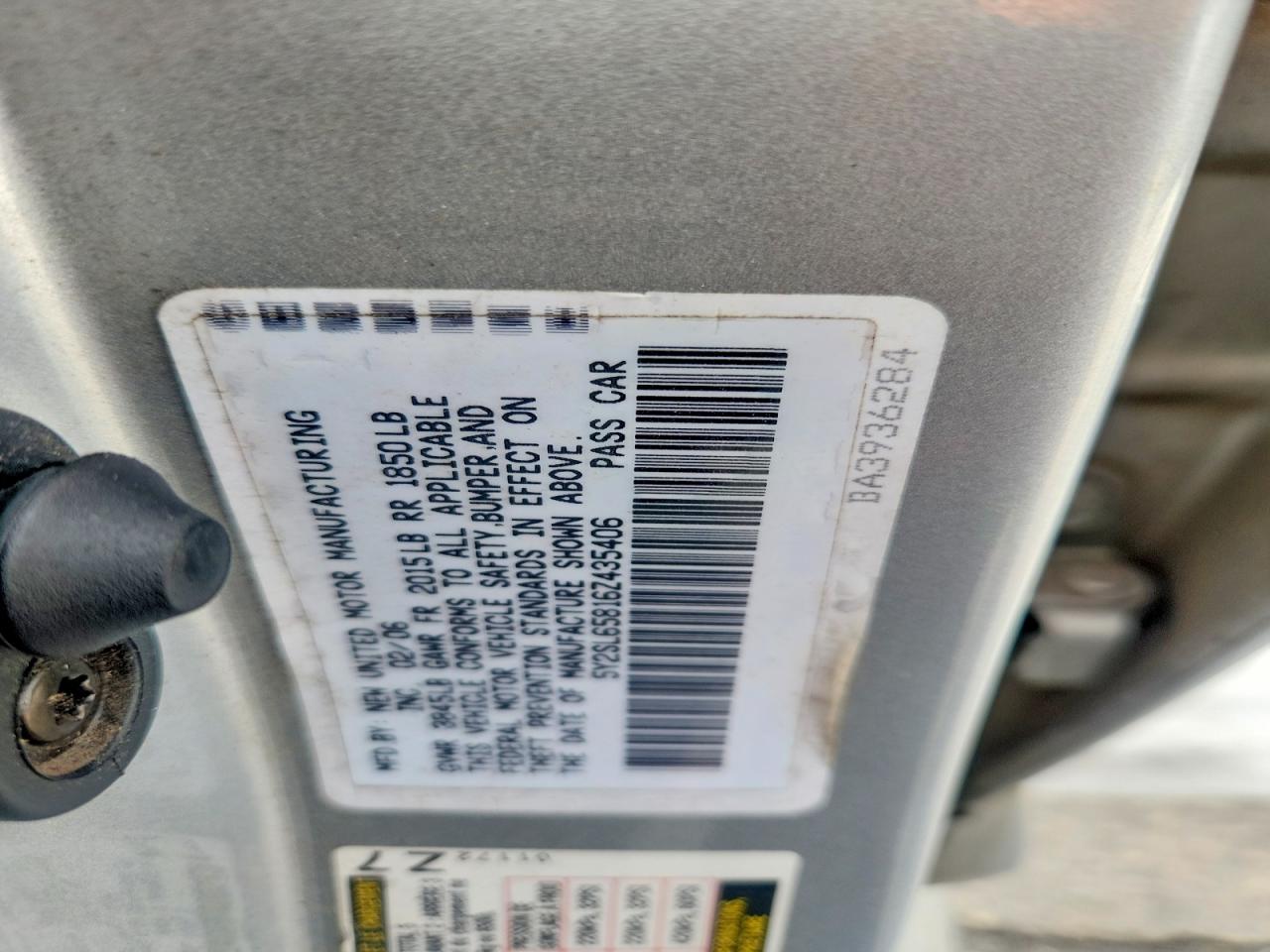 2006 Pontiac Vibe Silver vin: 5Y2SL65816Z435406