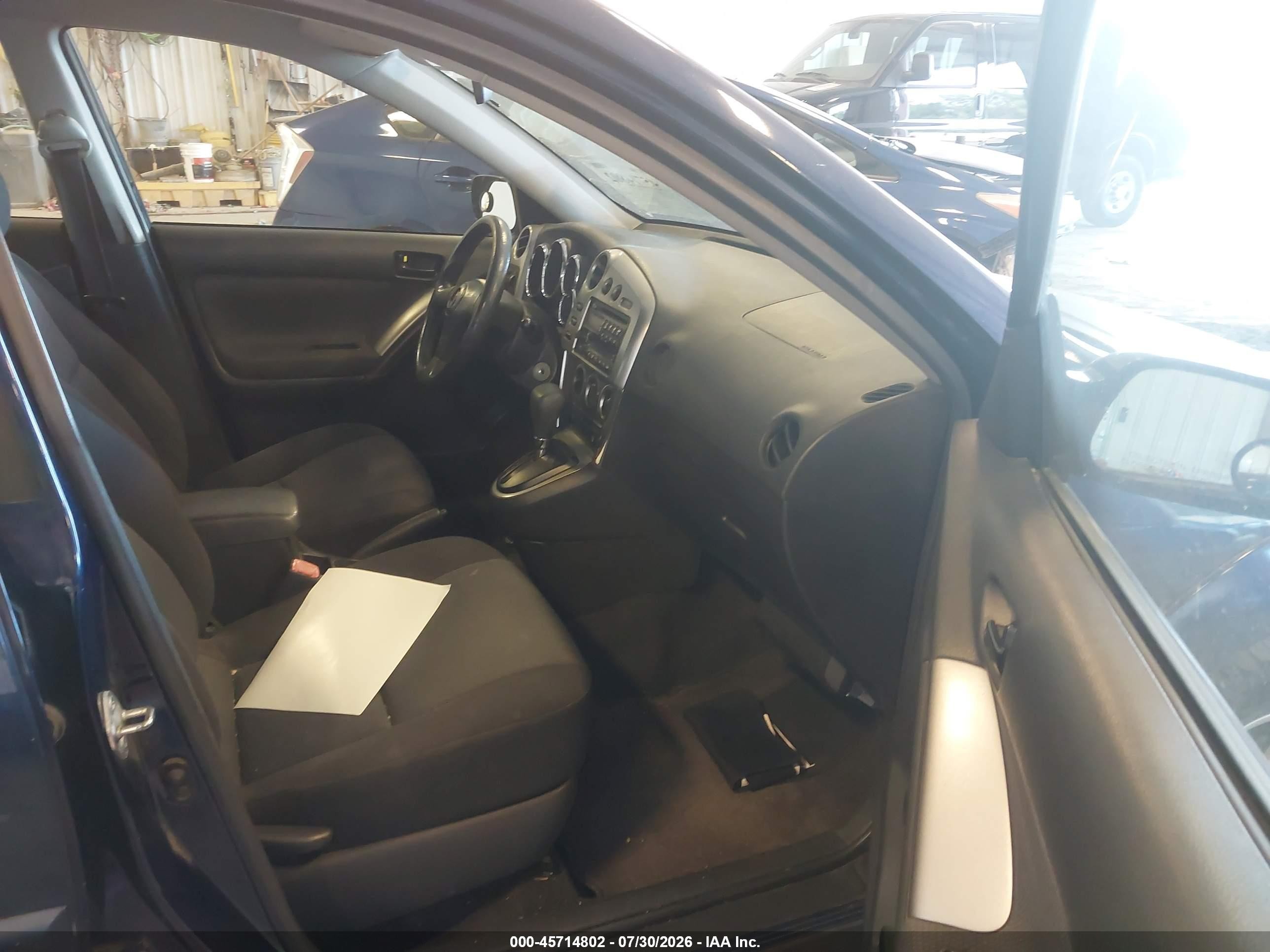 2007 Pontiac Vibe   Blue vin: 5Y2SL65817Z415741