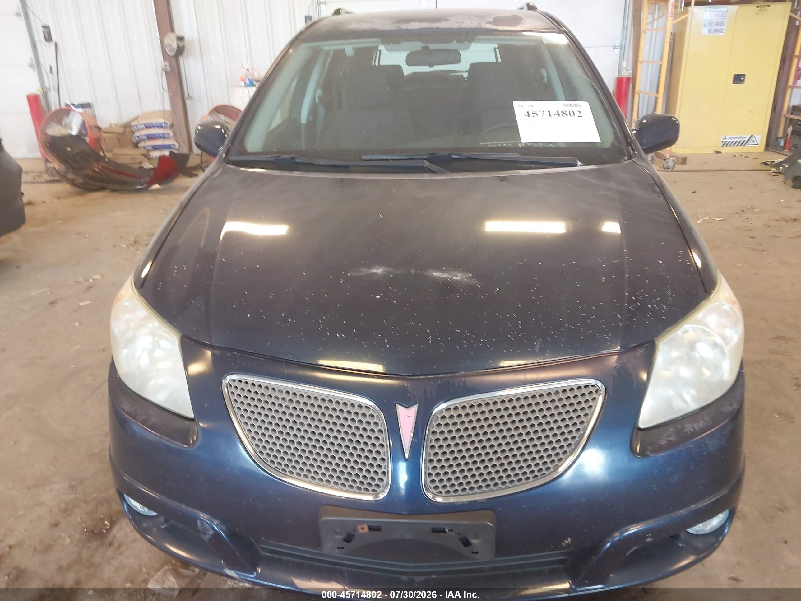 2007 Pontiac Vibe   Blue vin: 5Y2SL65817Z415741