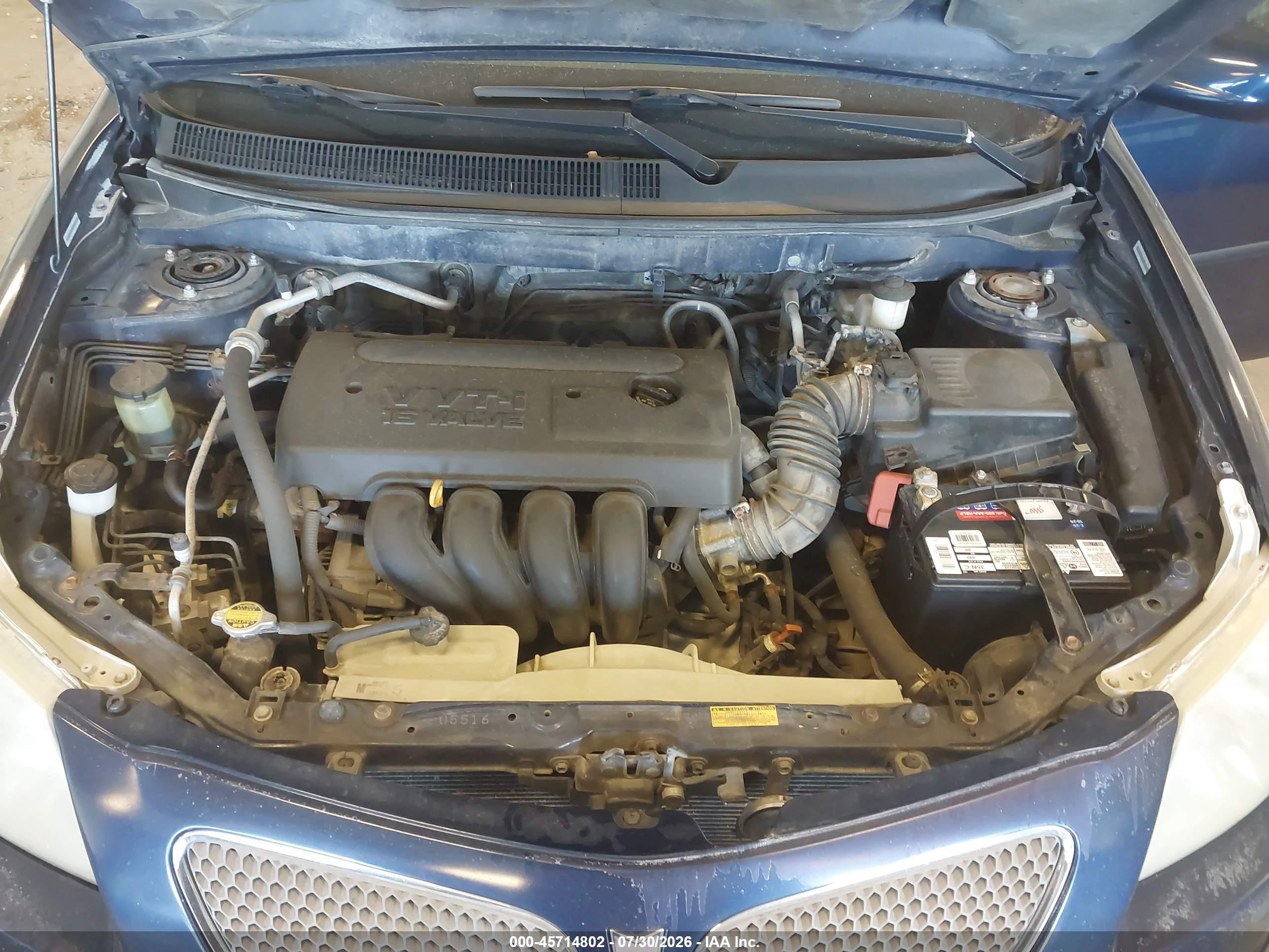 2007 Pontiac Vibe   Blue vin: 5Y2SL65817Z415741