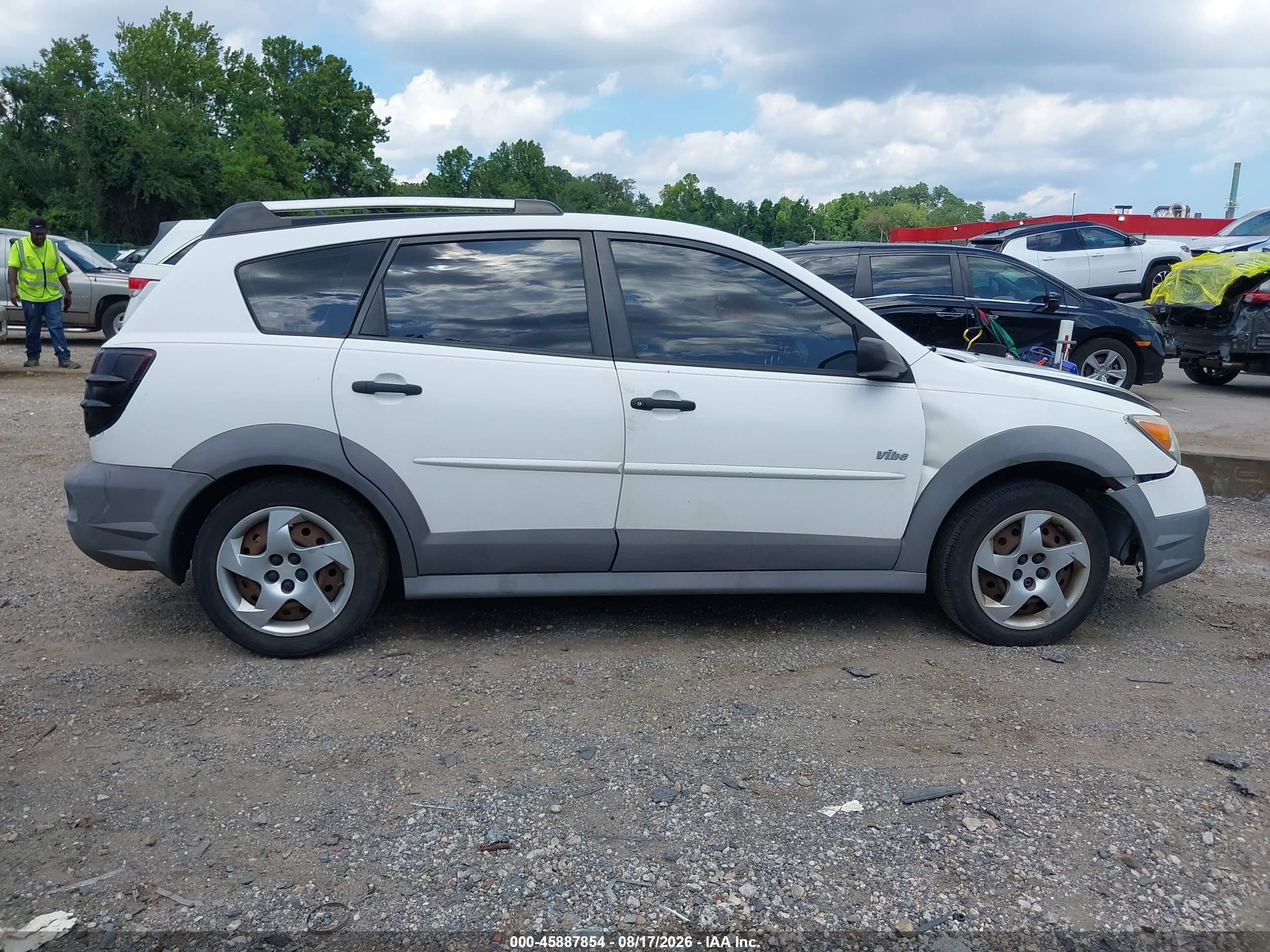 2007 Pontiac Vibe   White vin: 5Y2SL65817Z420664