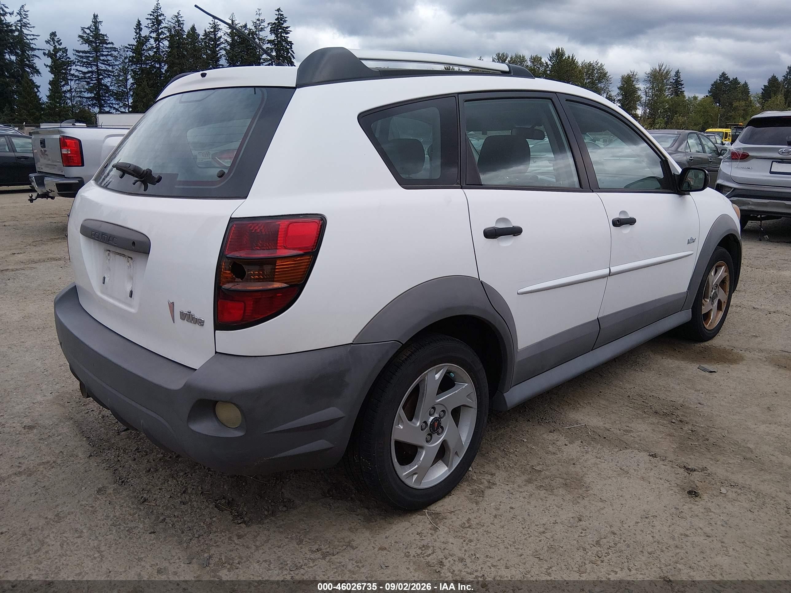 2007 Pontiac Vibe White vin: 5Y2SL65817Z424567